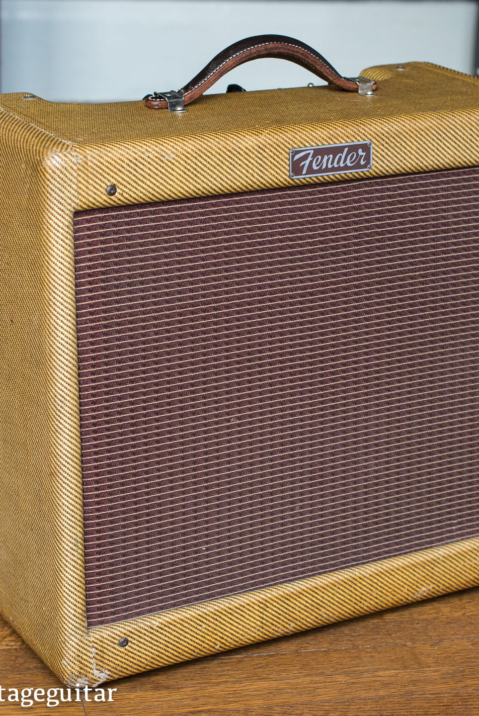 1955 Fender Deluxe guitar amp tweed