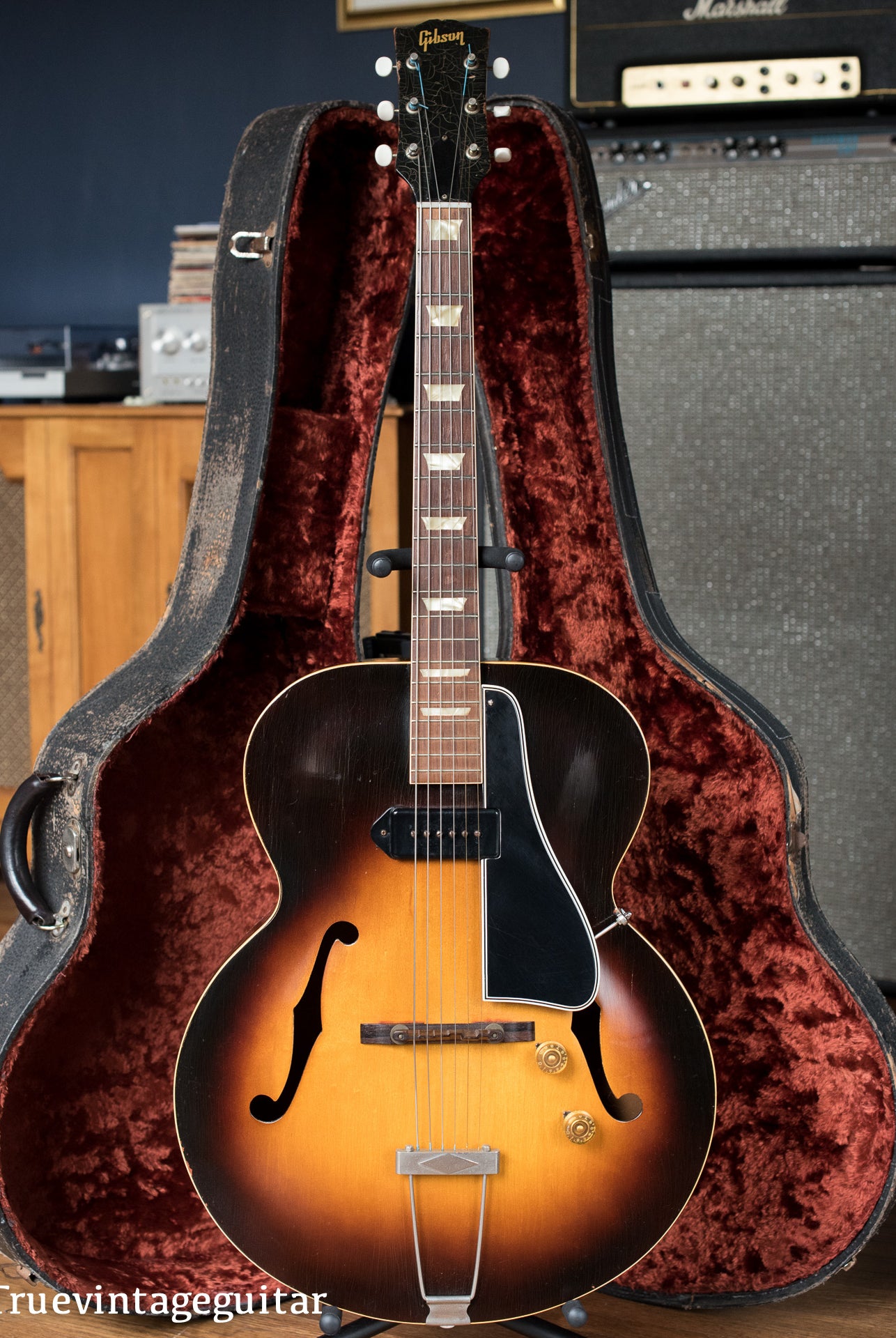 Vintage 1955 Gibson ES-150 archtop electric guitar