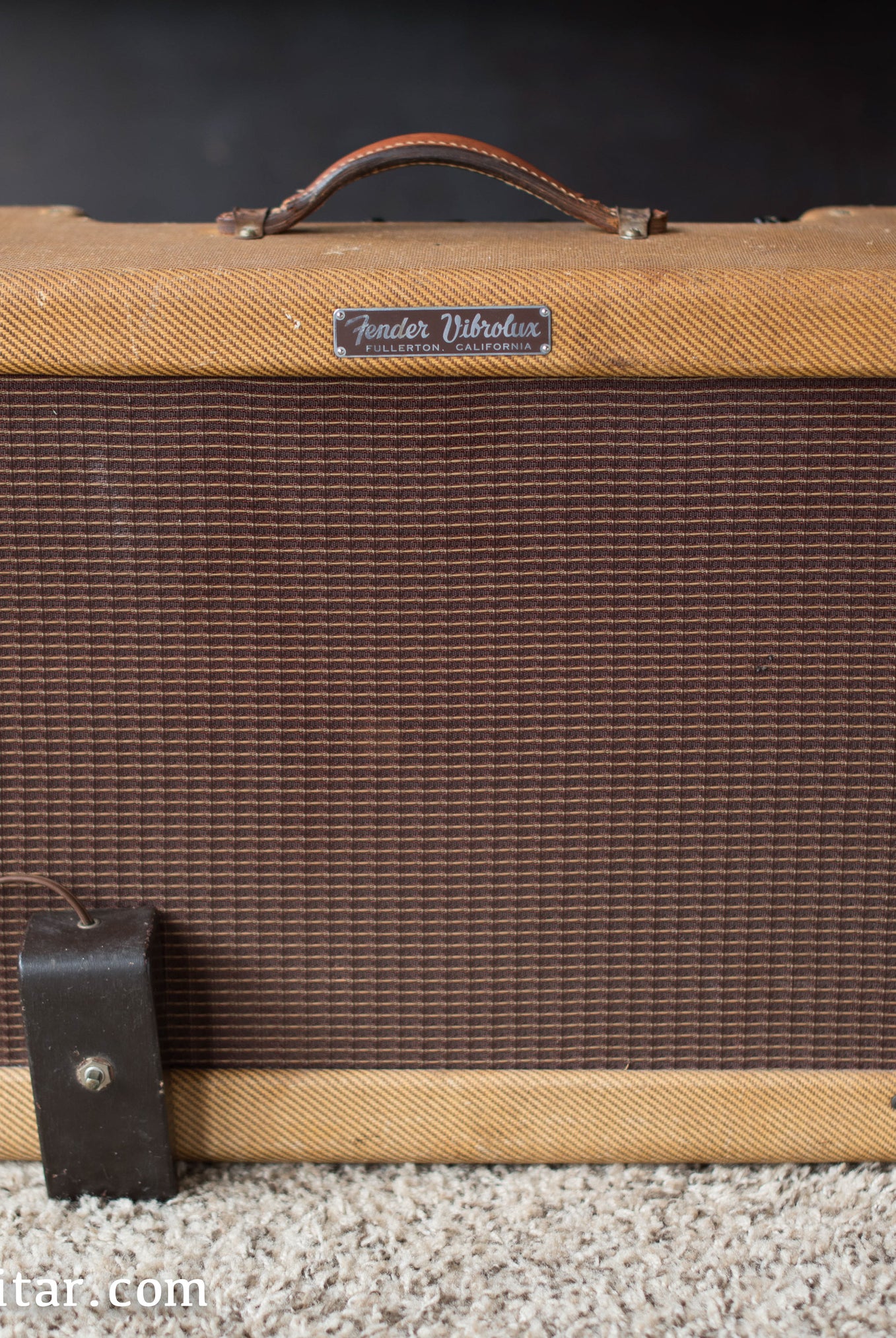 1957 Fender Vibrolux tweed vintage guitar amp