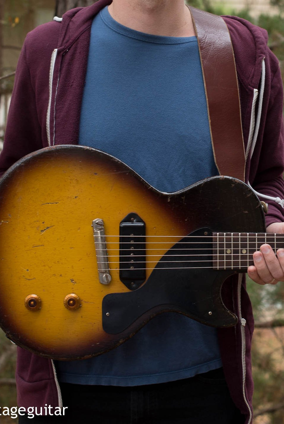 Enjoying every minute with this 1957 Gibson Les Paul Jr!
