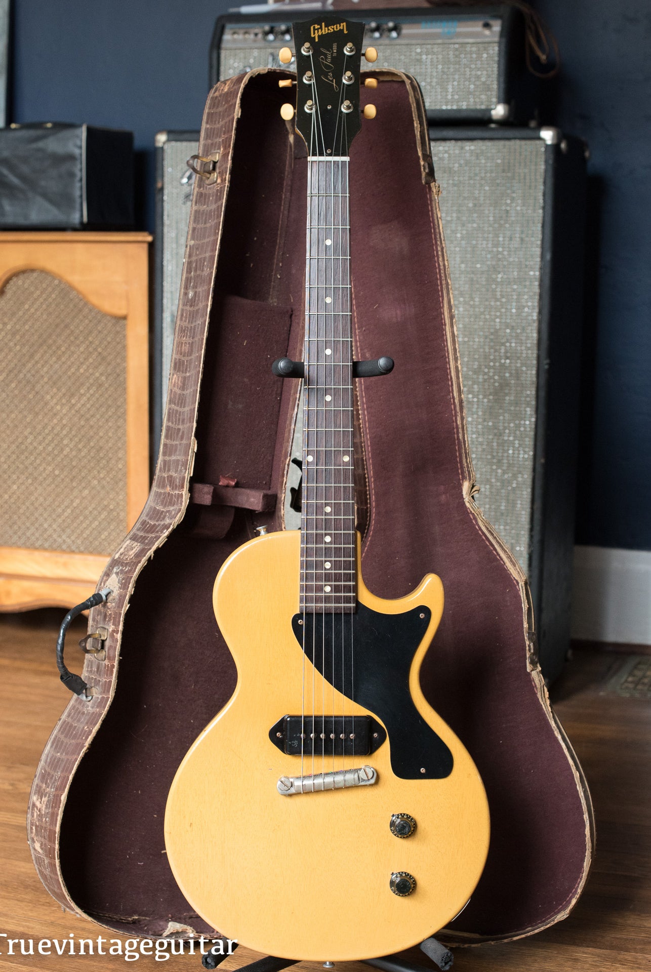 Vintage 1957 Gibson Les Paul TV Yellow guitar