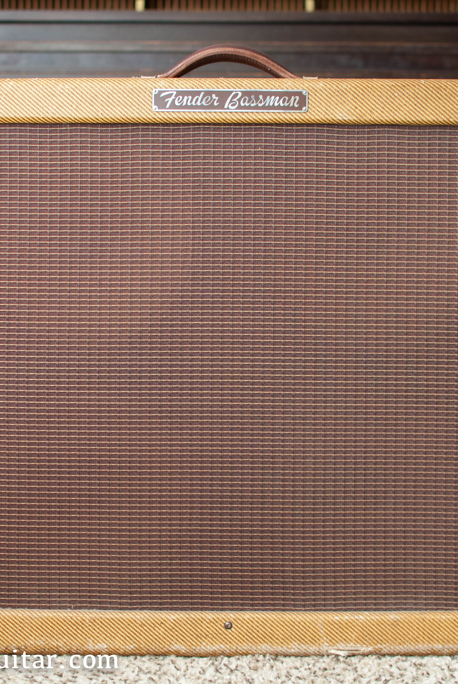 1958 Fender Bassman tweed guitar amplifier