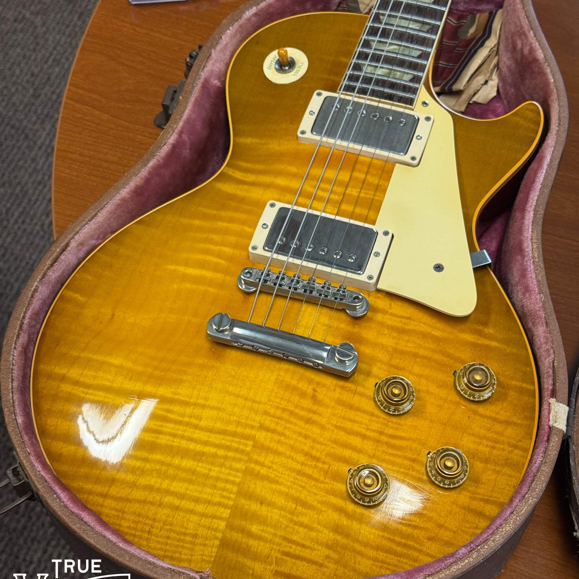 The original 1959 Gibson Les Paul Standard Burst found under the bed in Texas