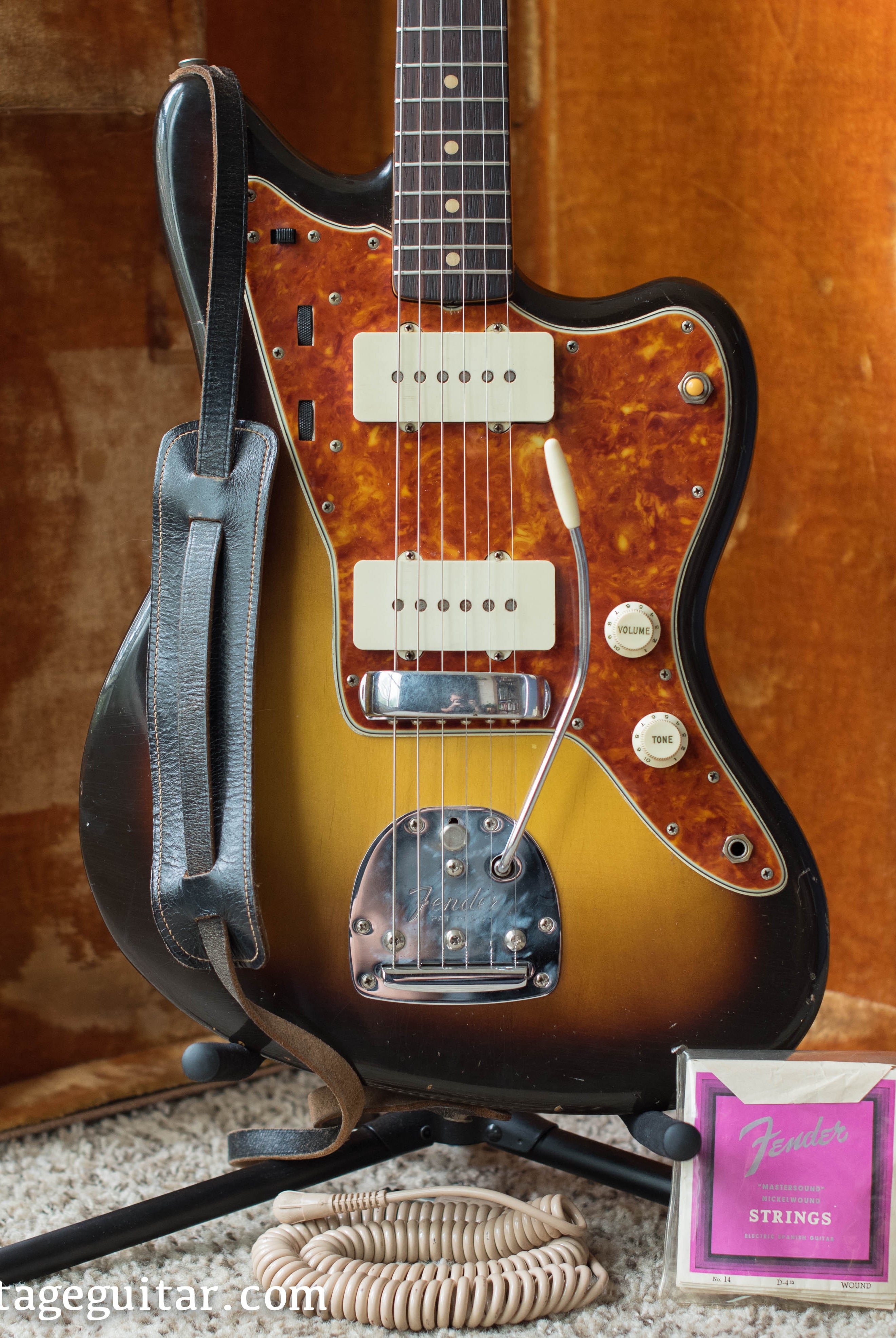 Vintage 1960 and 1961 Fender Jazzmaster electric guitars