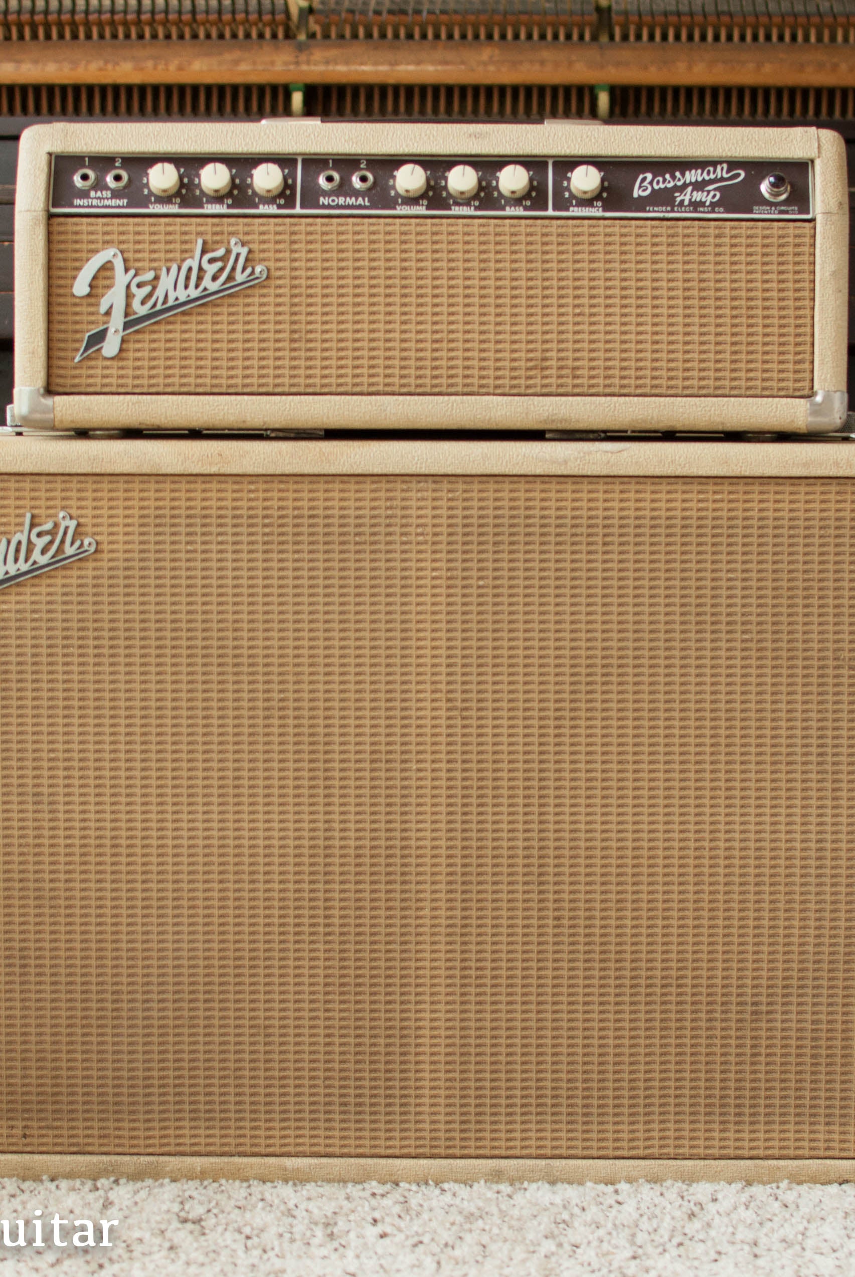 Vintage 1963 Fender Bassman guitar amplifier