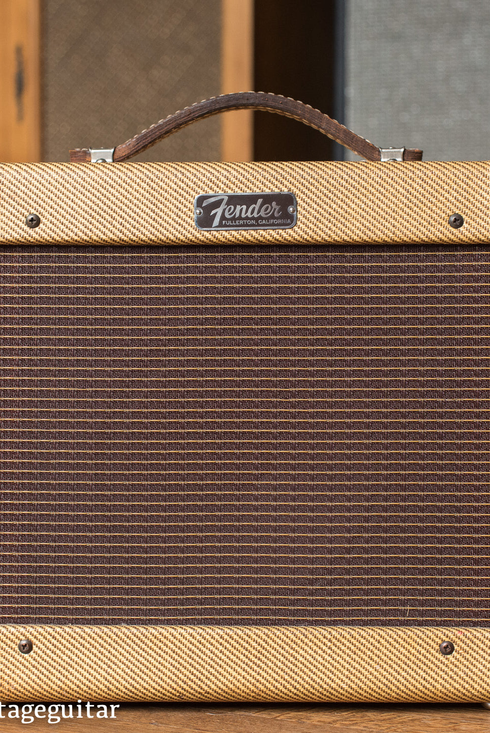 Vintage 1963 Fender Champ guitar amplifier tweed