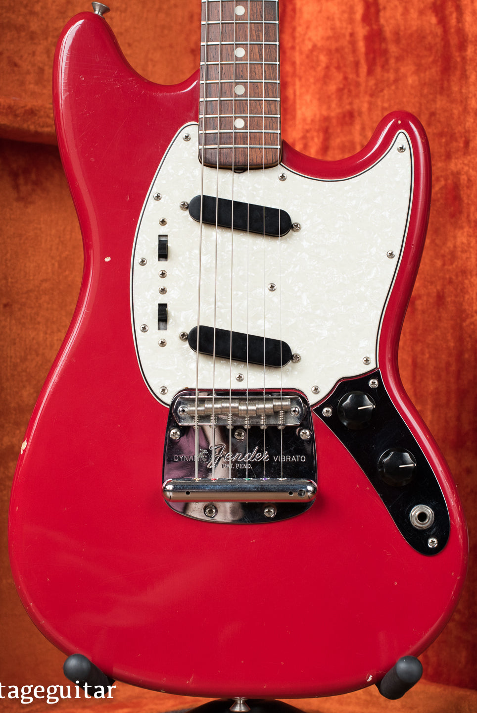 1965 Fender Mustang Red vintage guitar