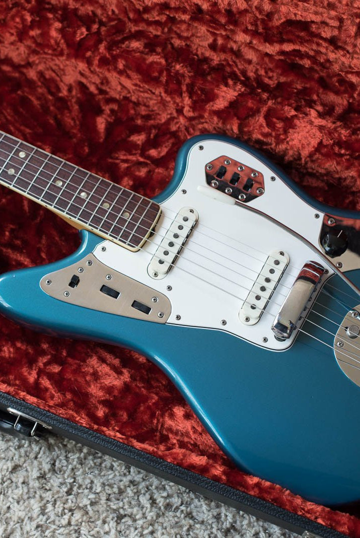 Fender Jaguar 1966 with Lake Placid Blue color custom finish guitar