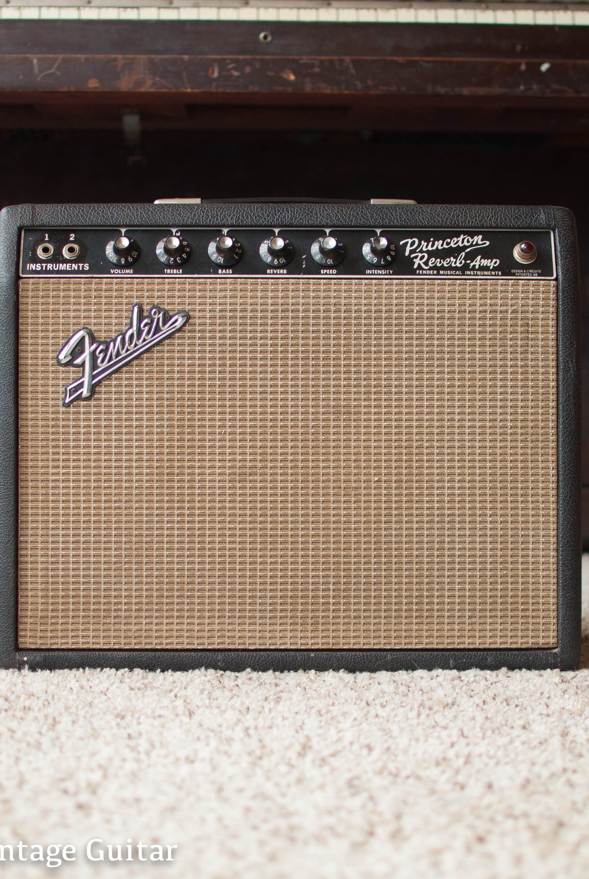 Vintage 1966 Fender Princeton Reverb guitar amp
