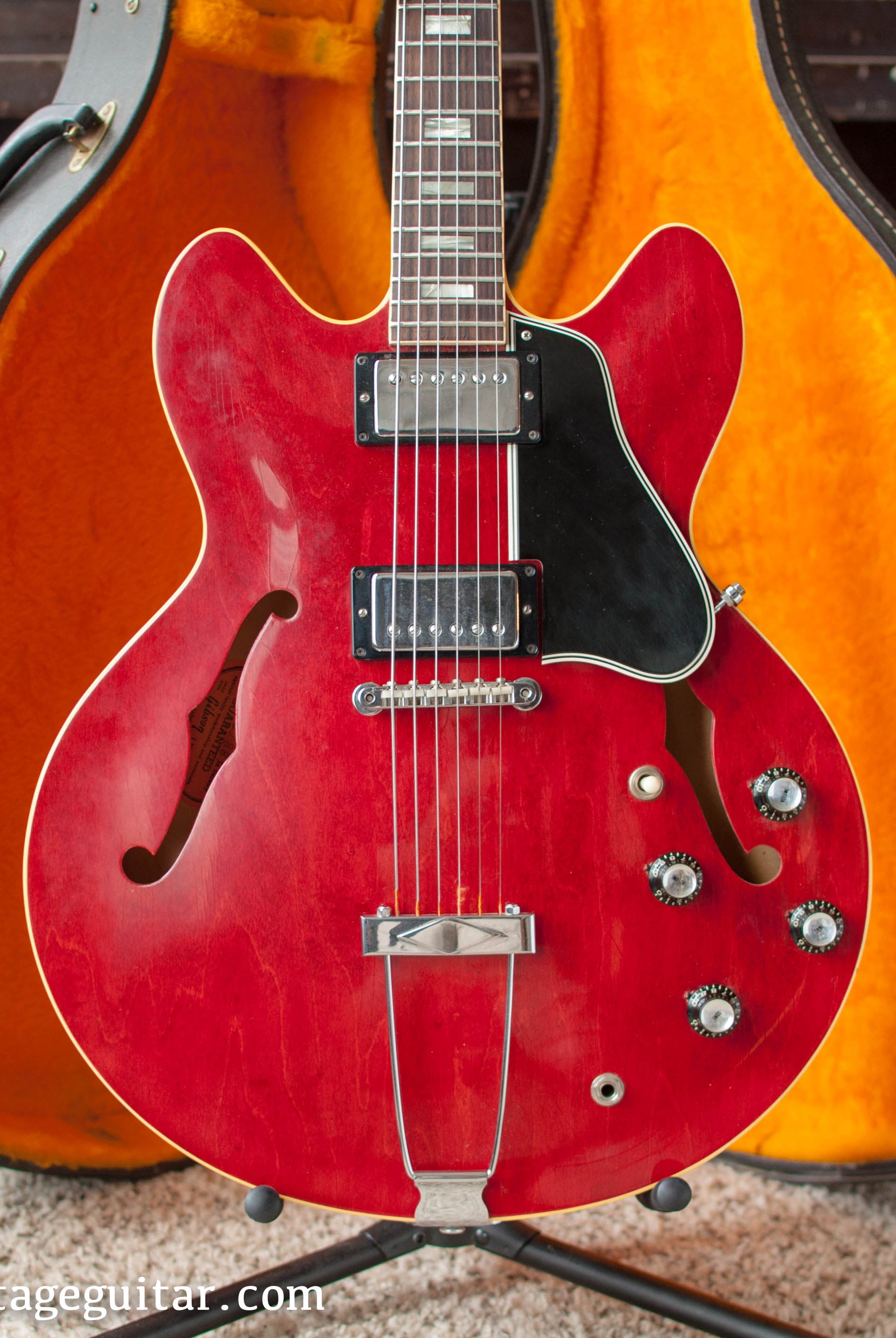 1966 Gibson ES-335 red electric guitar