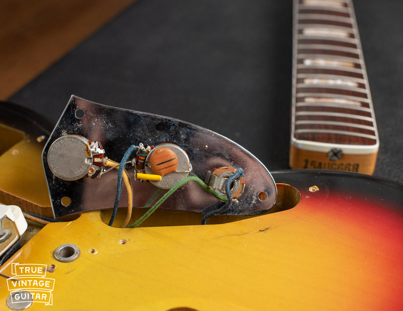 Have a look inside this 1966 Fender Jaguar original sunburst finish