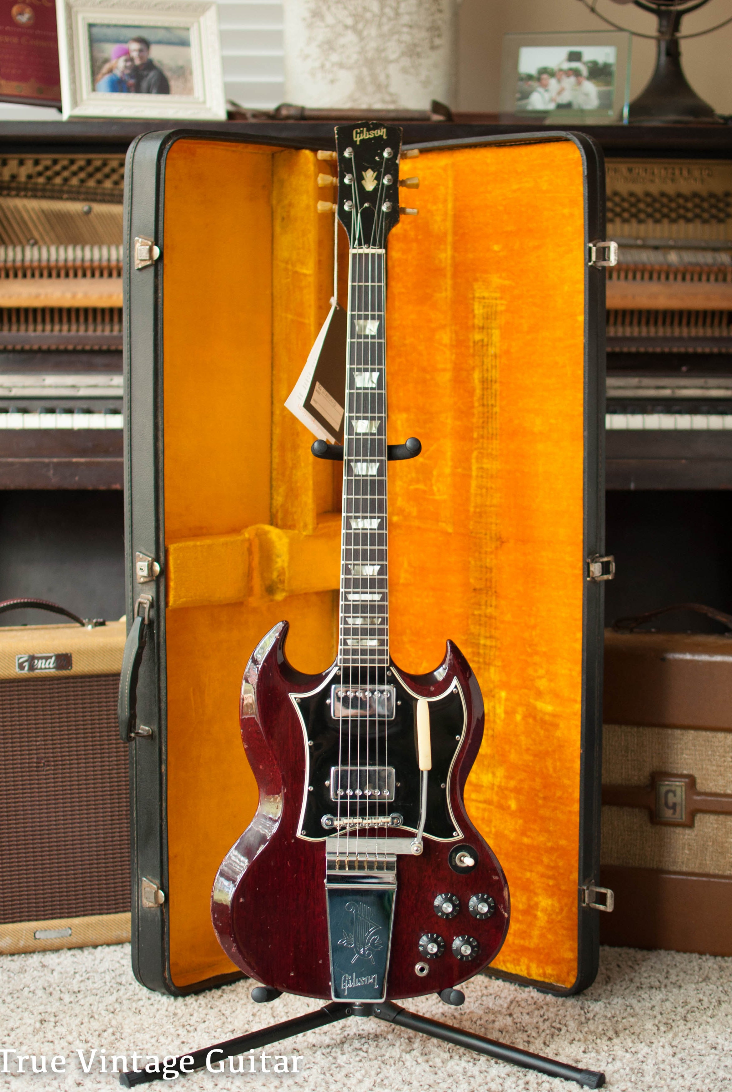 Vintage Gibson SG Standard 1967 electric guitar Cherry Red