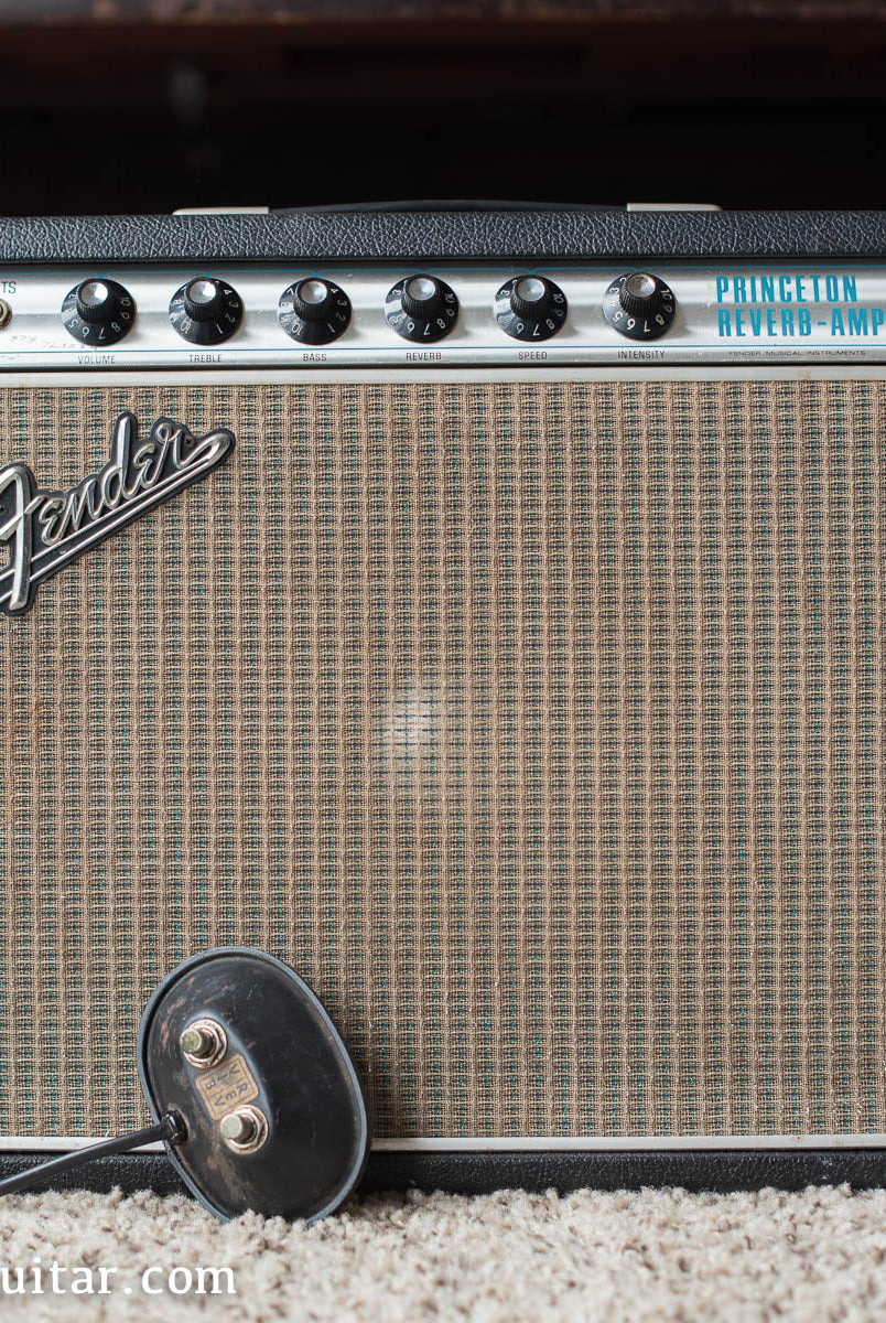 Vintage 1969 Fender Princeton Reverb guitar amp