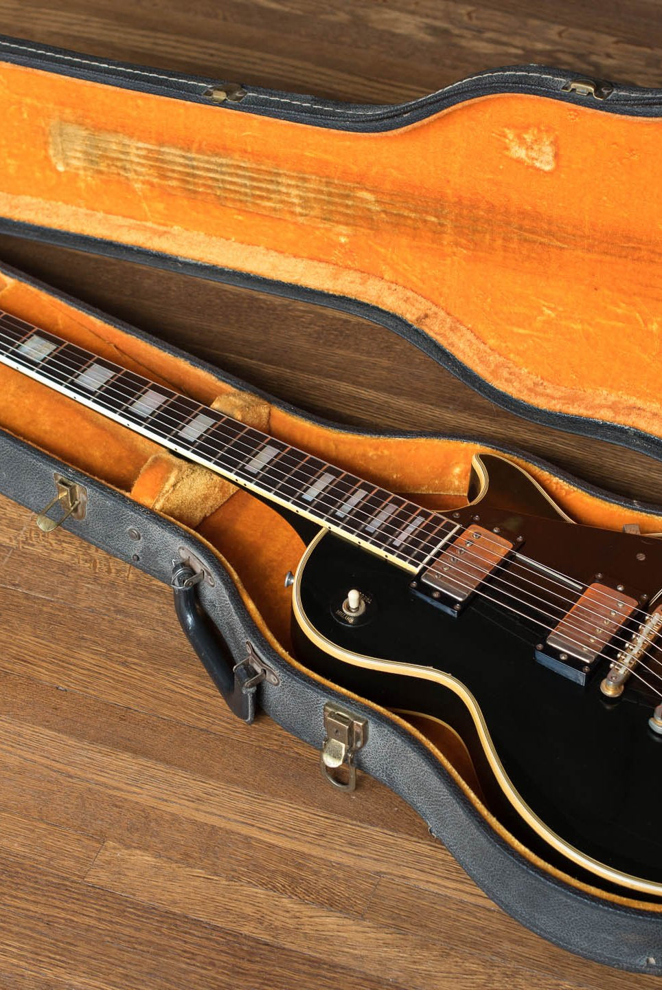 Vintage 1969 Gibson Les Paul Custom black guitar