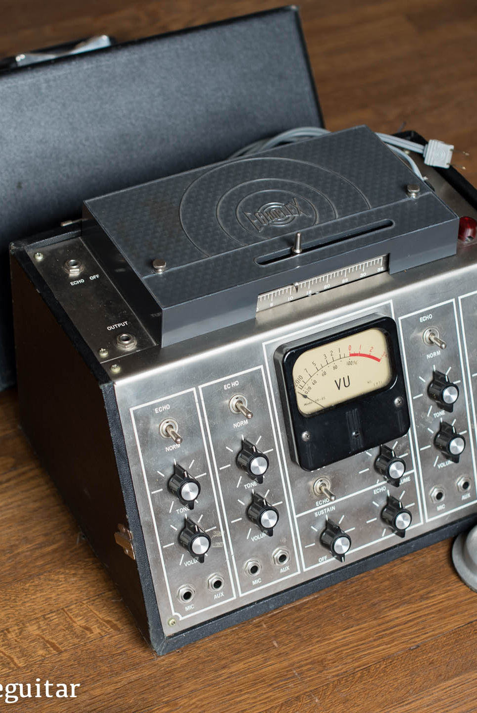 Groupmaster Echoplex, large tape echo, VU Meter