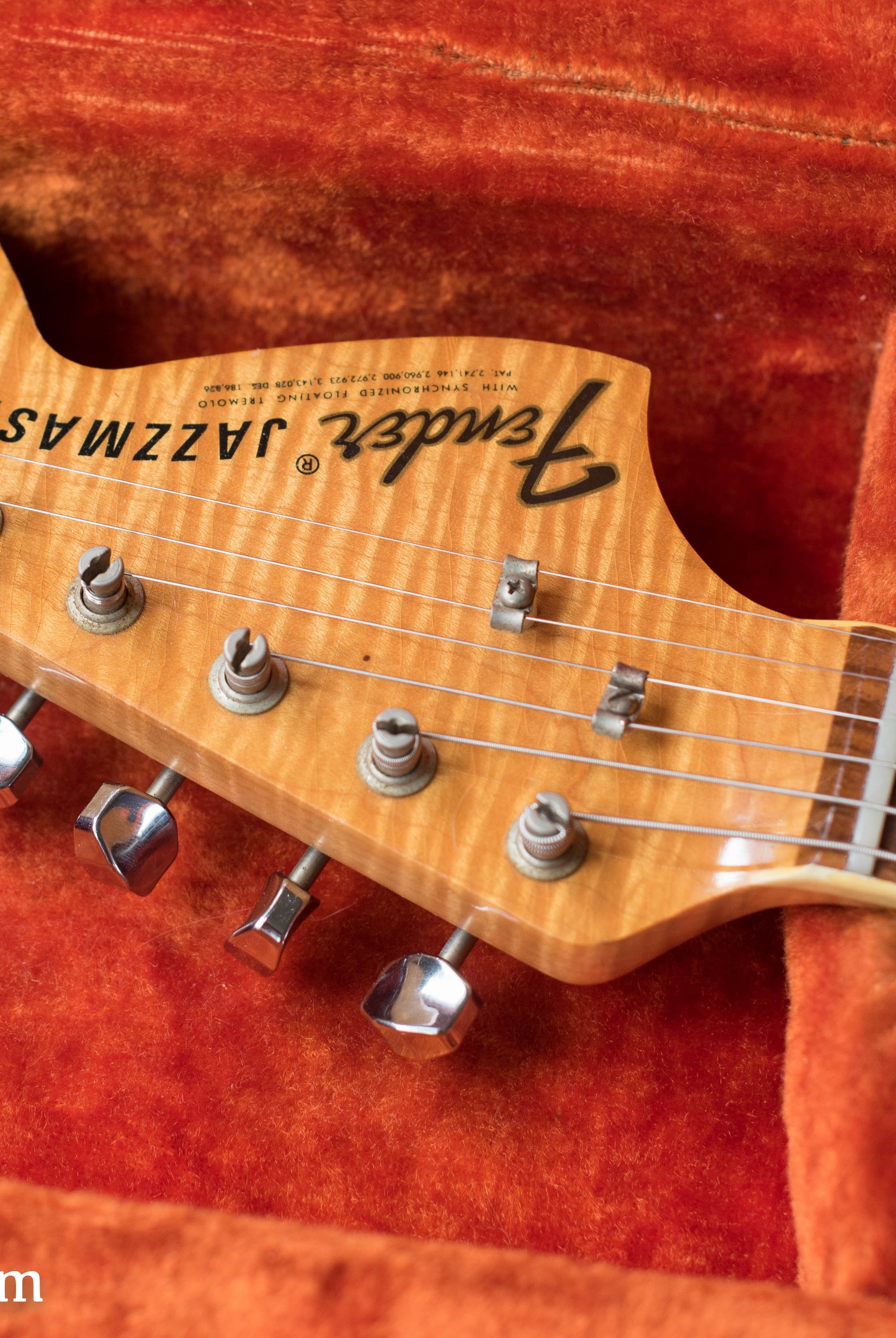 Chris plays a 1971 Fender Jazzmaster