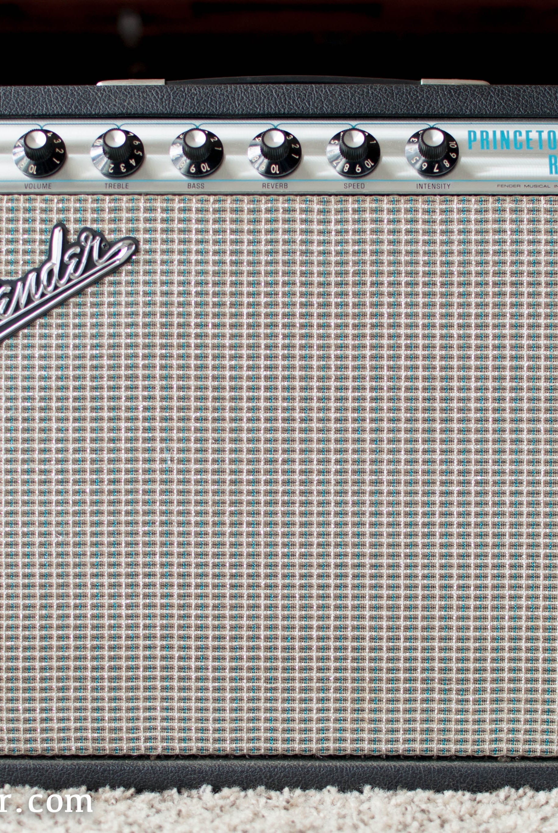 Vintage 1972 Fender Princeton Reverb guitar amp silverface