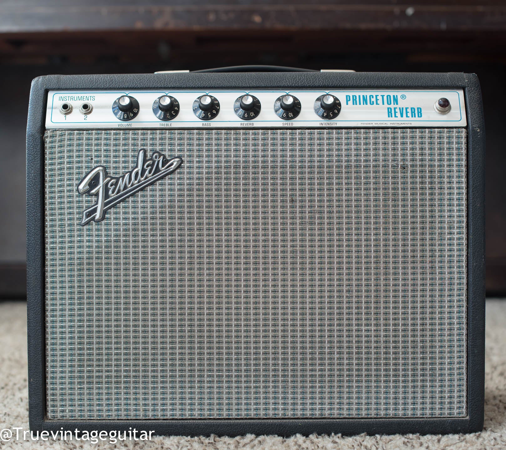 Vintage 1973 Fender Princeton Reverb guitar amp