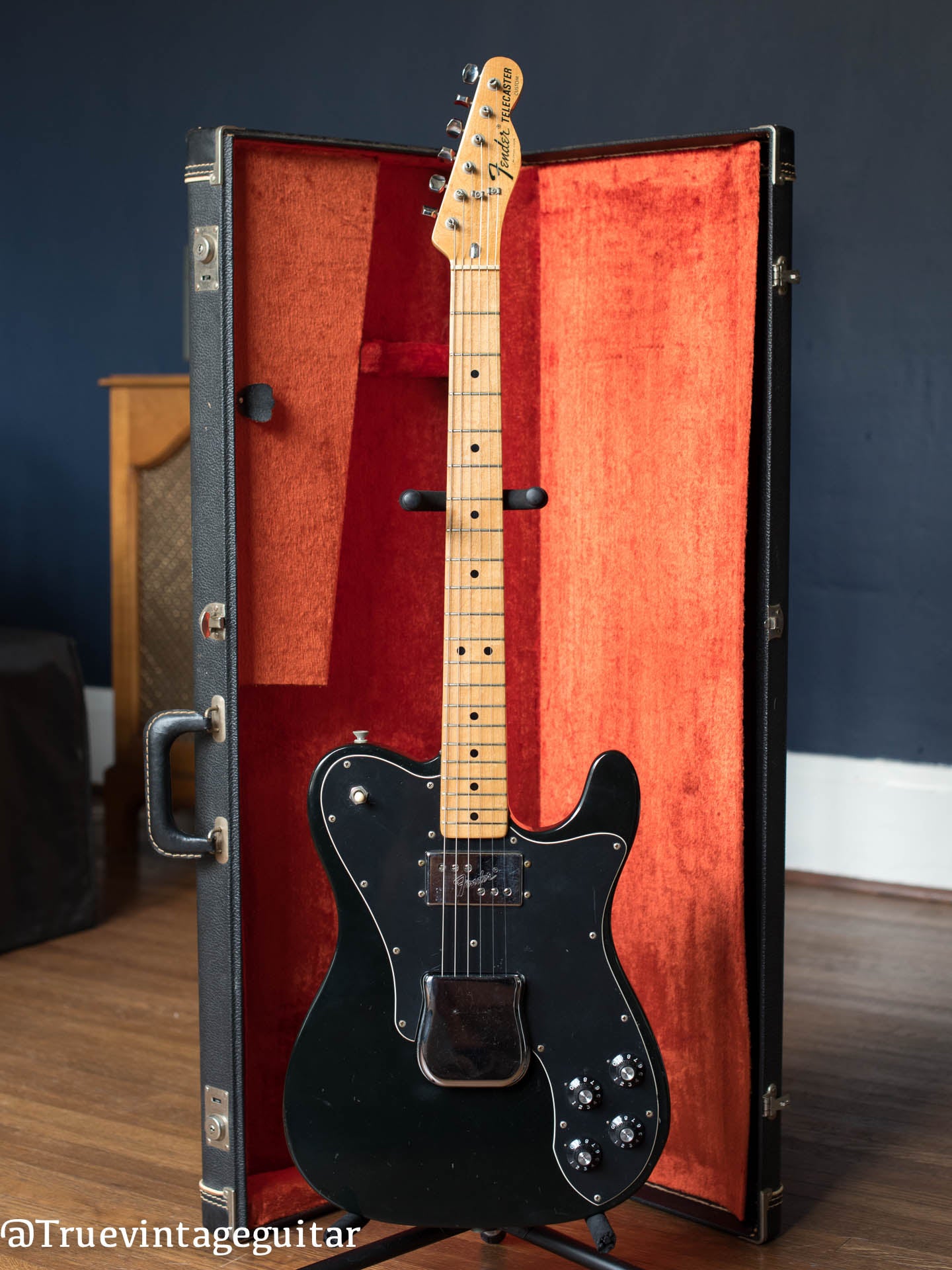 1973 Fender Telecaster Custom Black – True Vintage Guitar