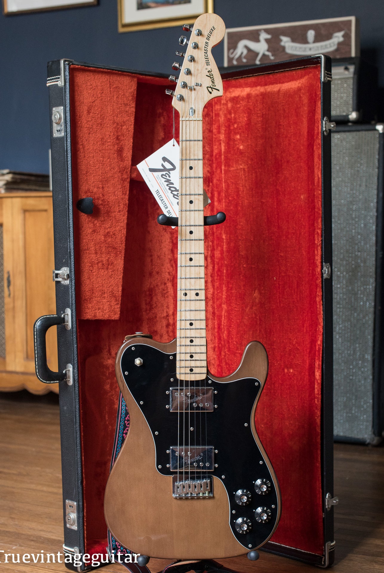 Vintage 1974 Fender Telecaster Deluxe guitar Mocha