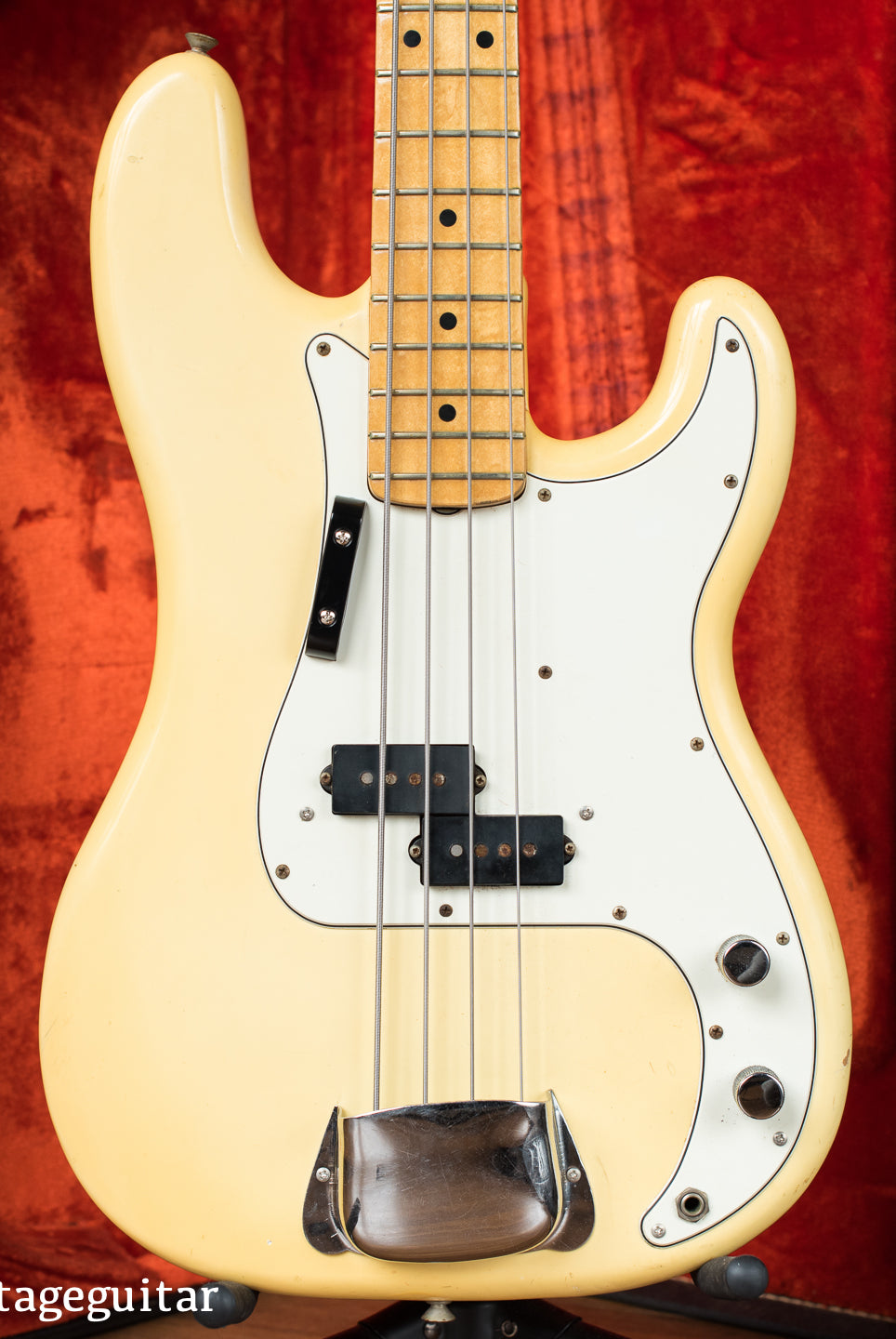 Fender Precision Bass Olympic White Vintage 1976 Narrow Nut