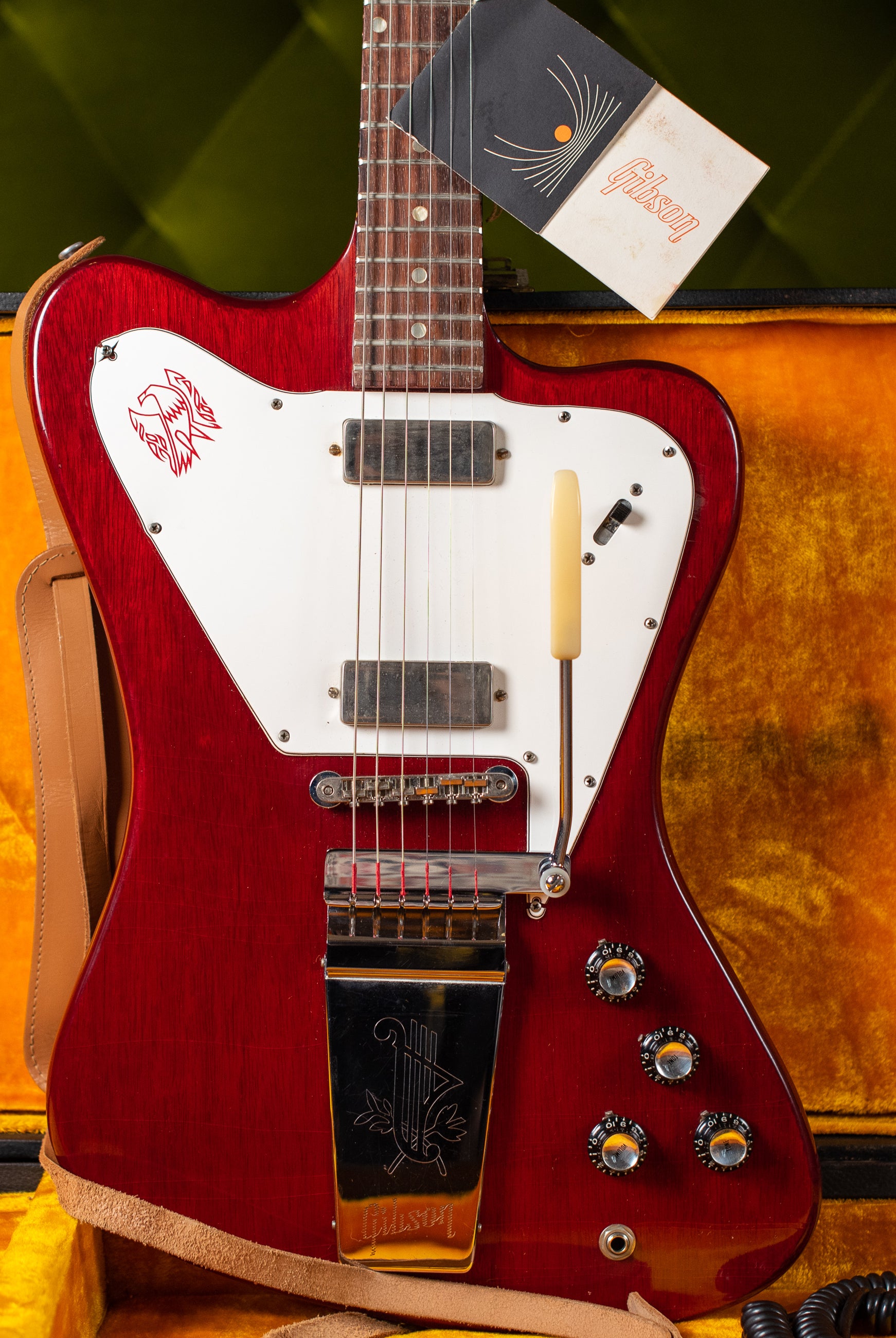 Vintage 1965 Gibson Firebird V Cherry Red electric guitar