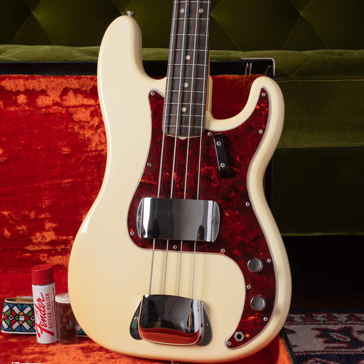 Fender Precision Bass 1965 Olympic White – True Vintage Guitar