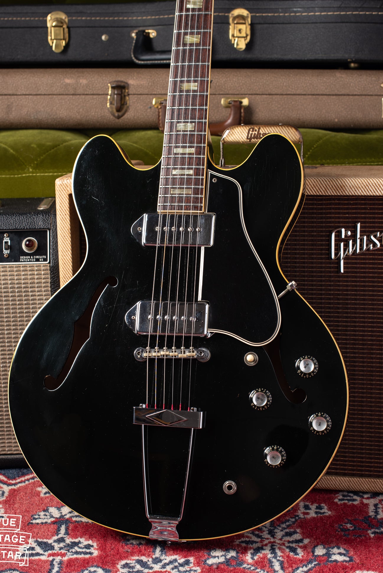 Matty Healy's new Black Gibson ES-330 1966
