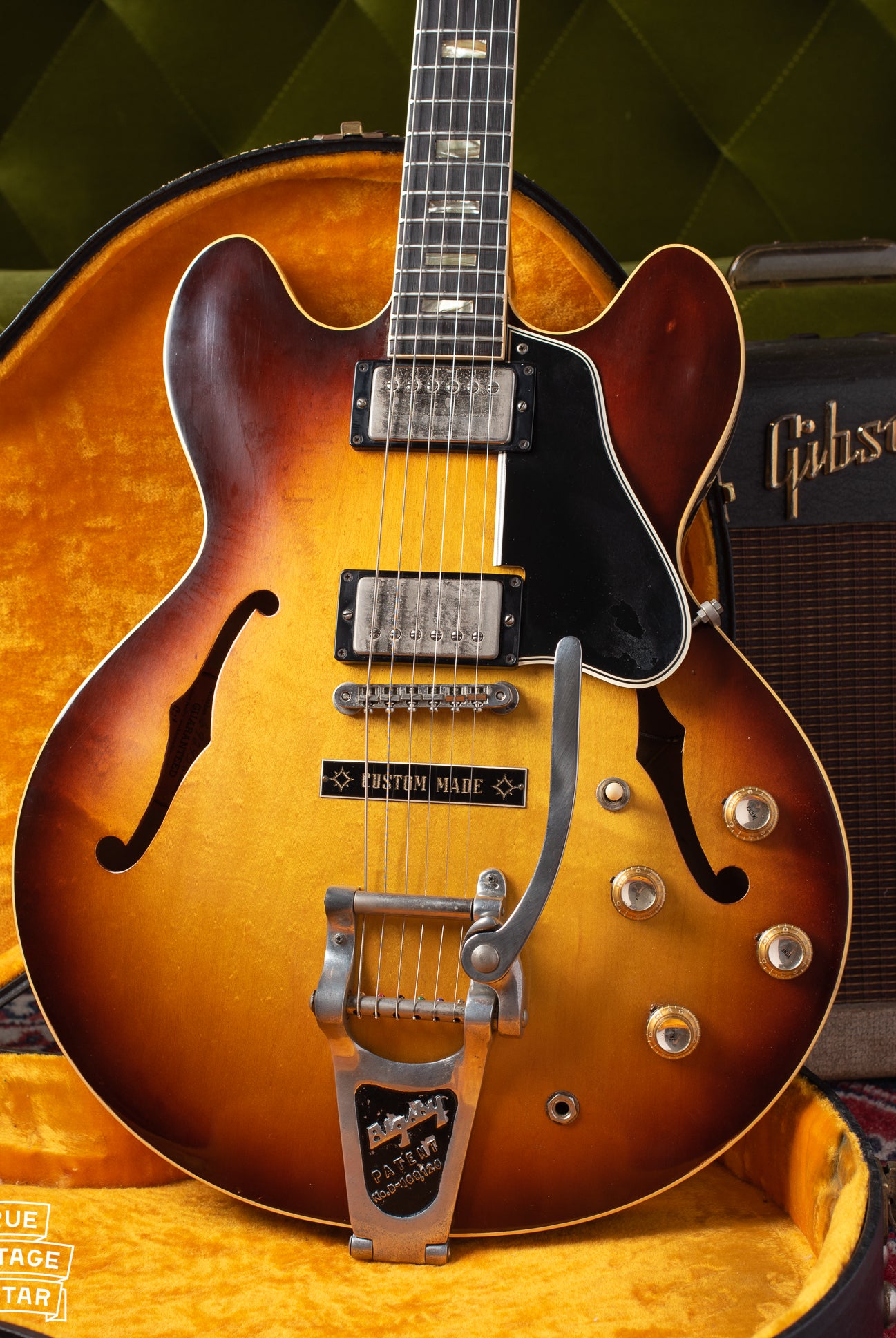 Vintage 1964 Gibson ES-335 TD Sunburst finish with Bigsby tailpiece and Custom Made plaque