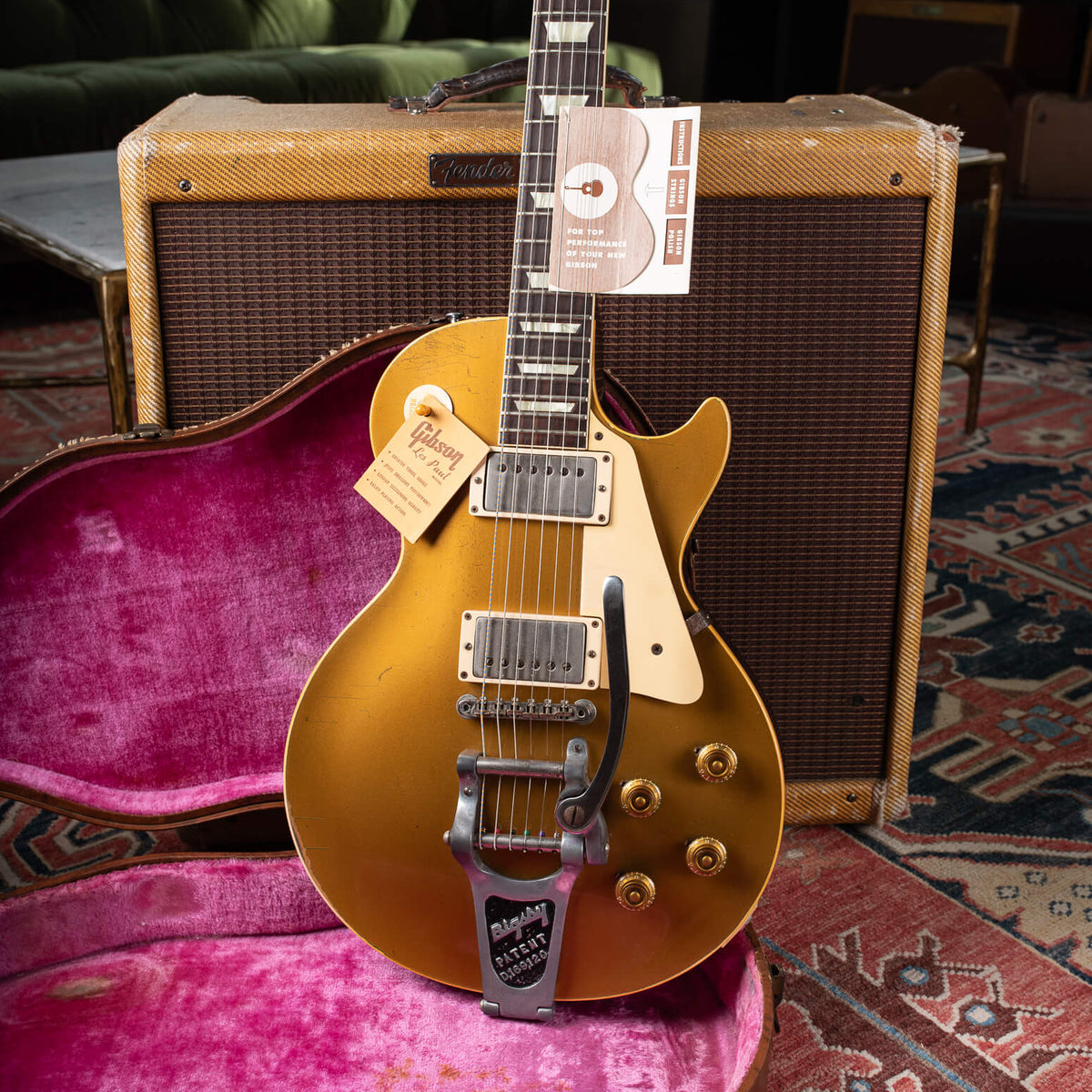 1957 Gibson Les Paul Standard Goldtop – True Vintage Guitar