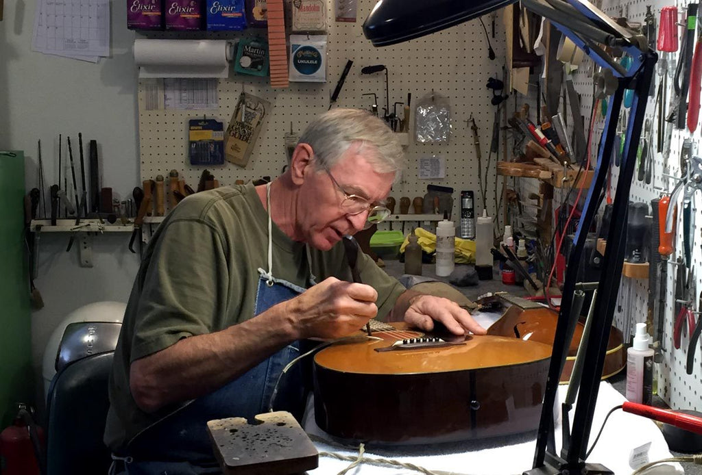 Vintage guitar restoration top