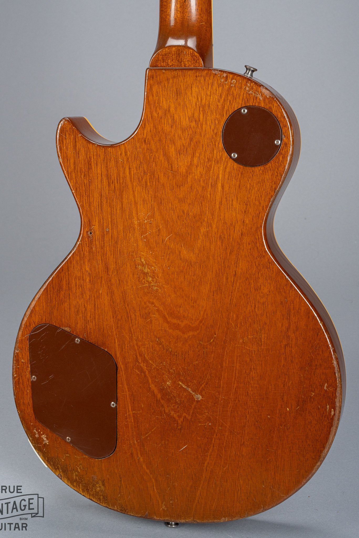 back of 1952 Gibson Les Paul Standard Goldtop guitar body