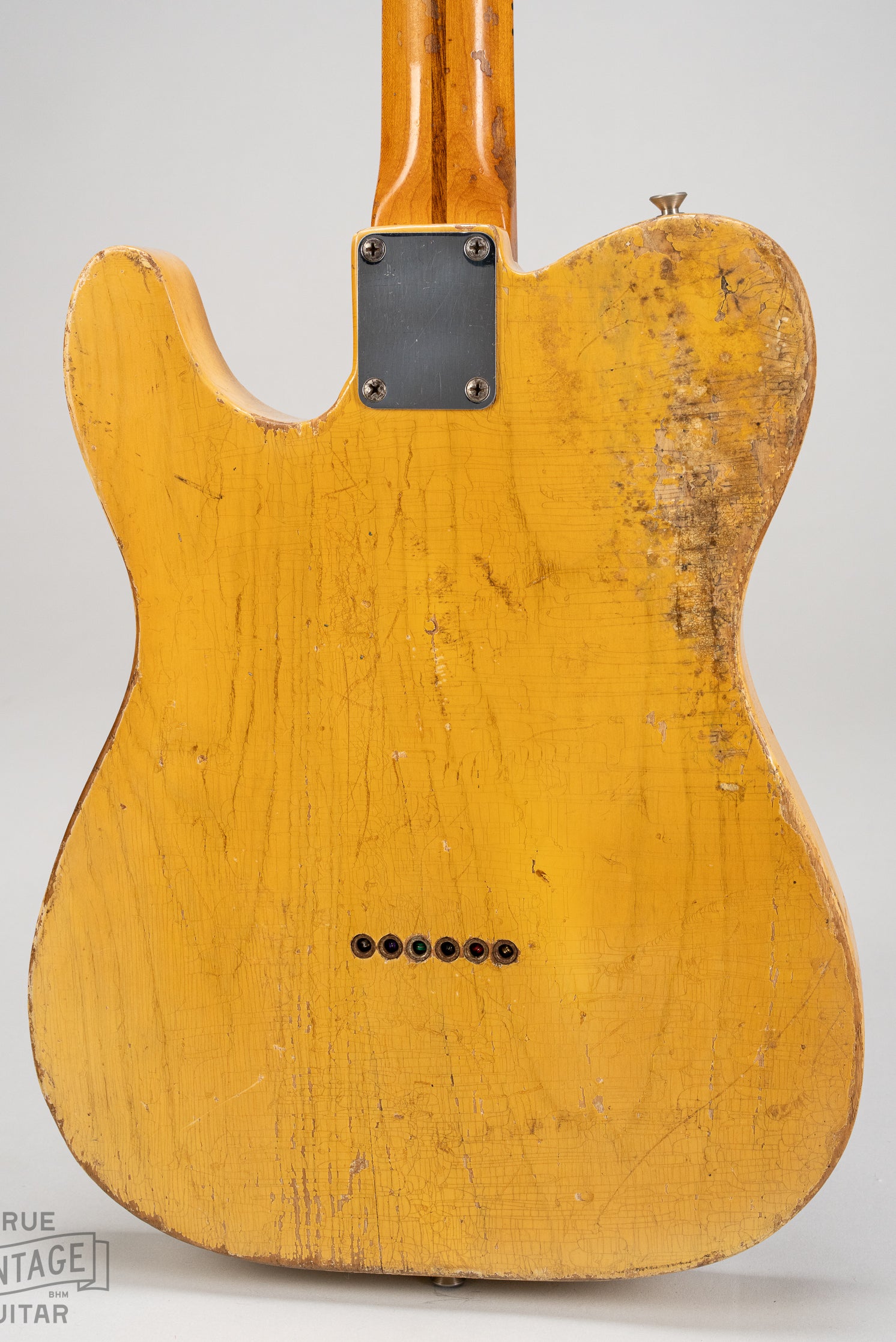 Back of body blonde finish