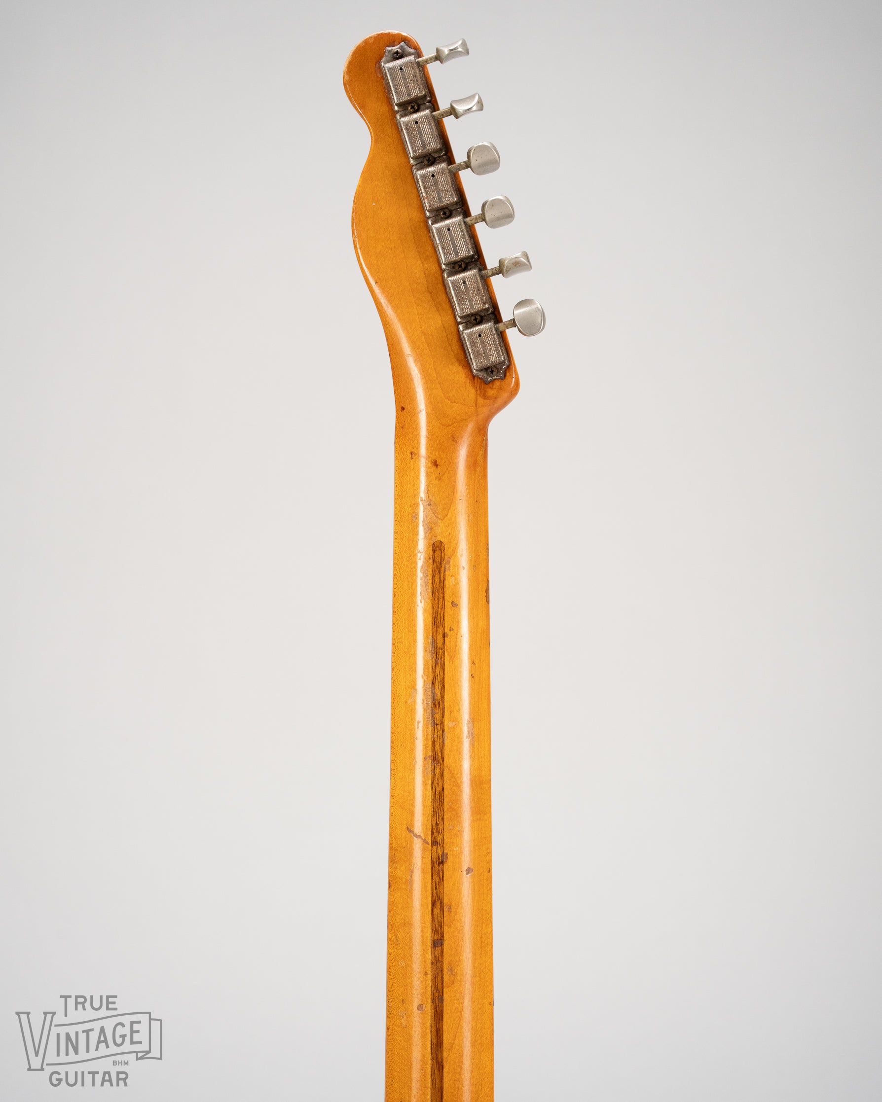 Back of neck of 1953 Fender Esquire