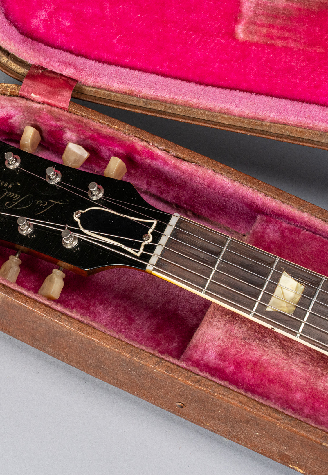 1954 Gibson Les Paul Goldtop guitar neck and headstock in original case