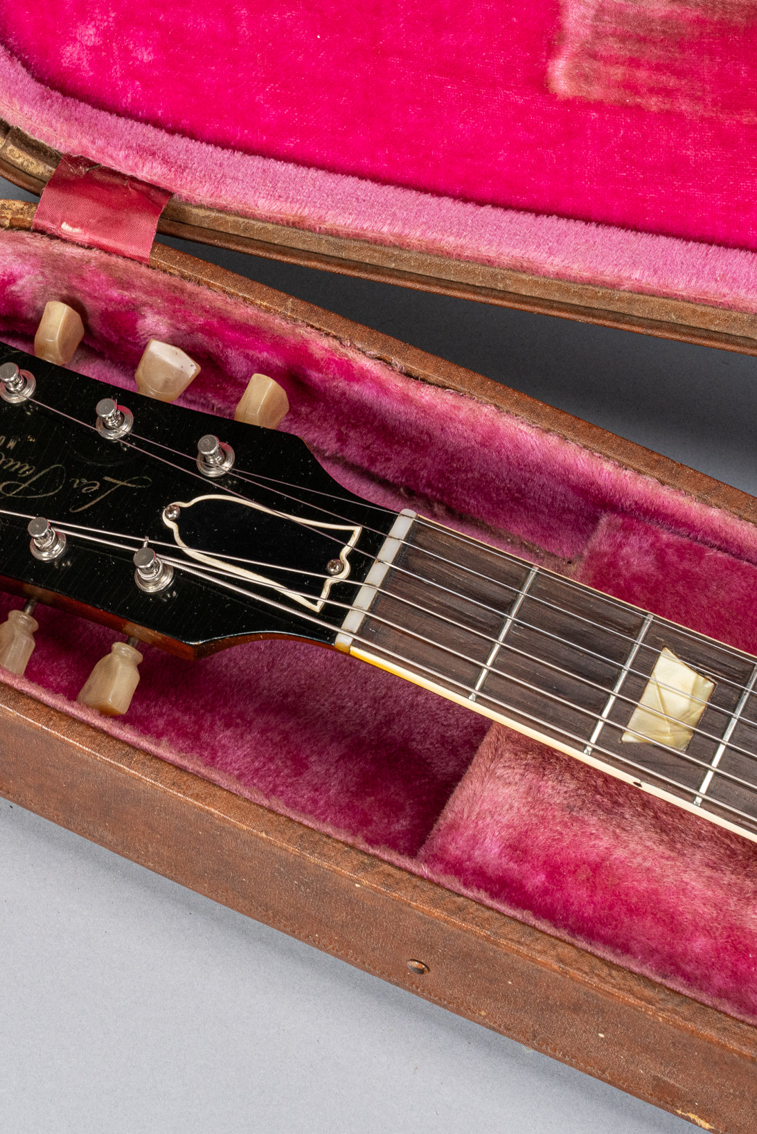 1954 Gibson Les Paul Goldtop guitar neck and headstock in original case