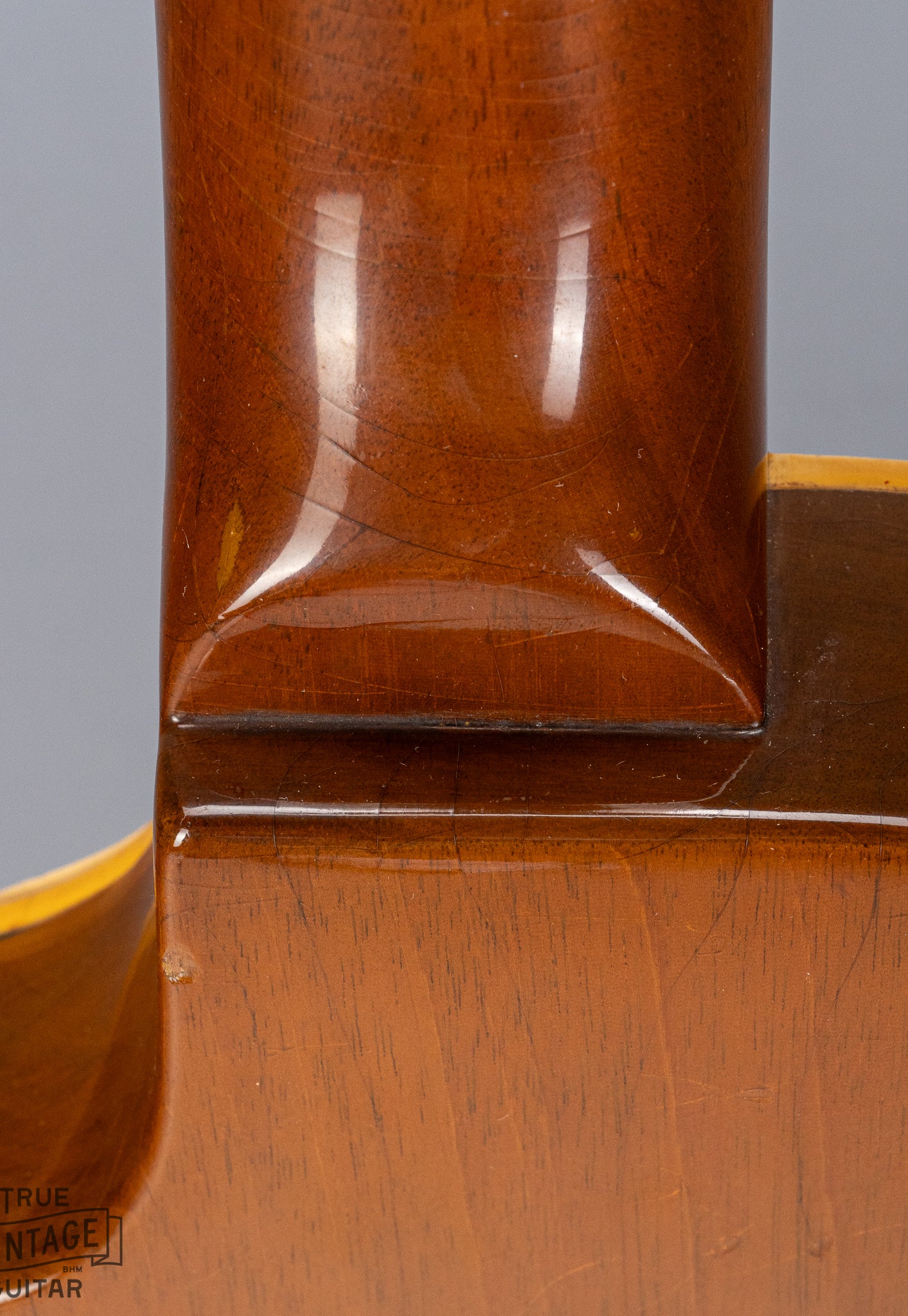 1954 Gibson Les Paul Goldtop guitar body neck heel joint