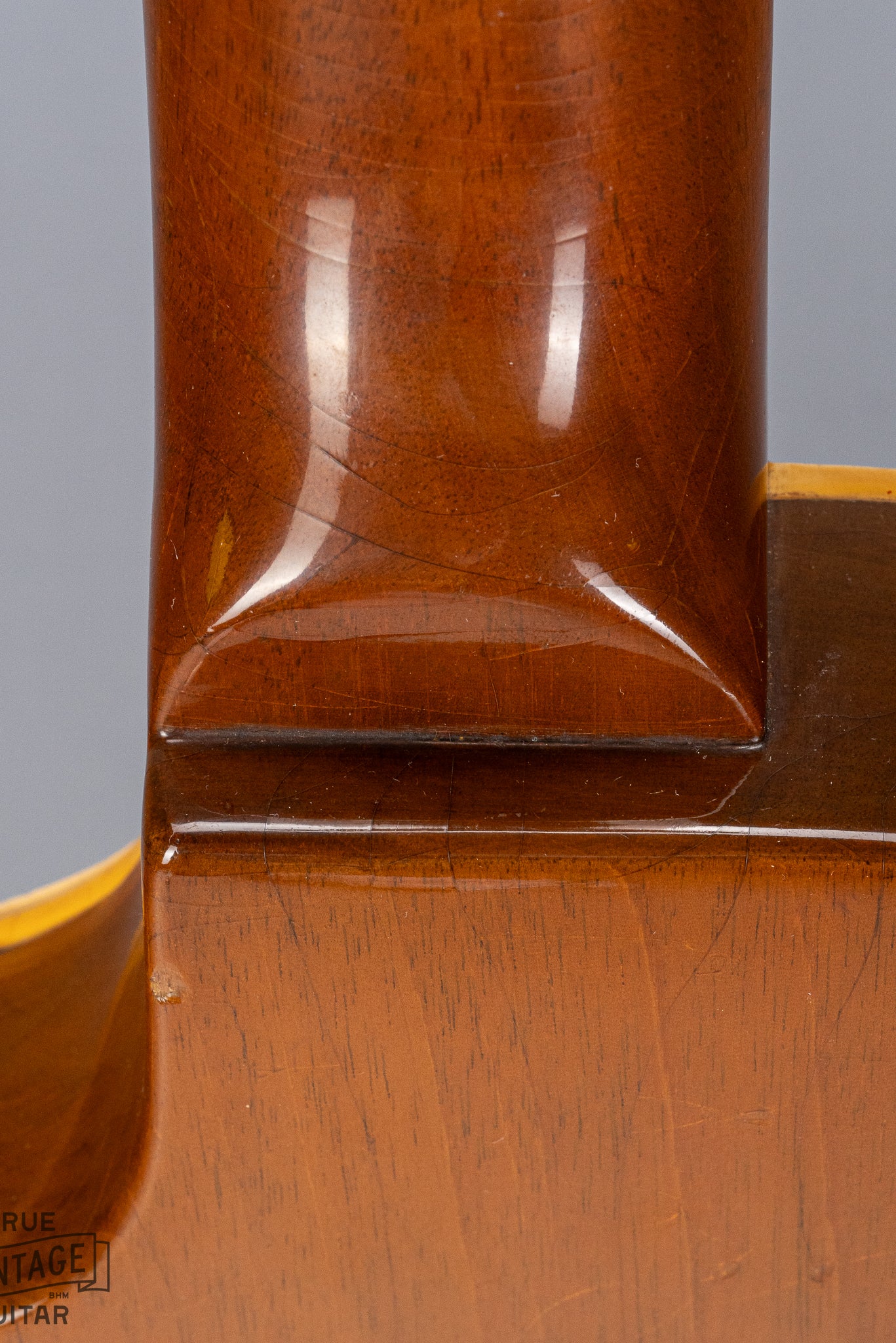 1954 Gibson Les Paul Goldtop guitar body neck heel joint