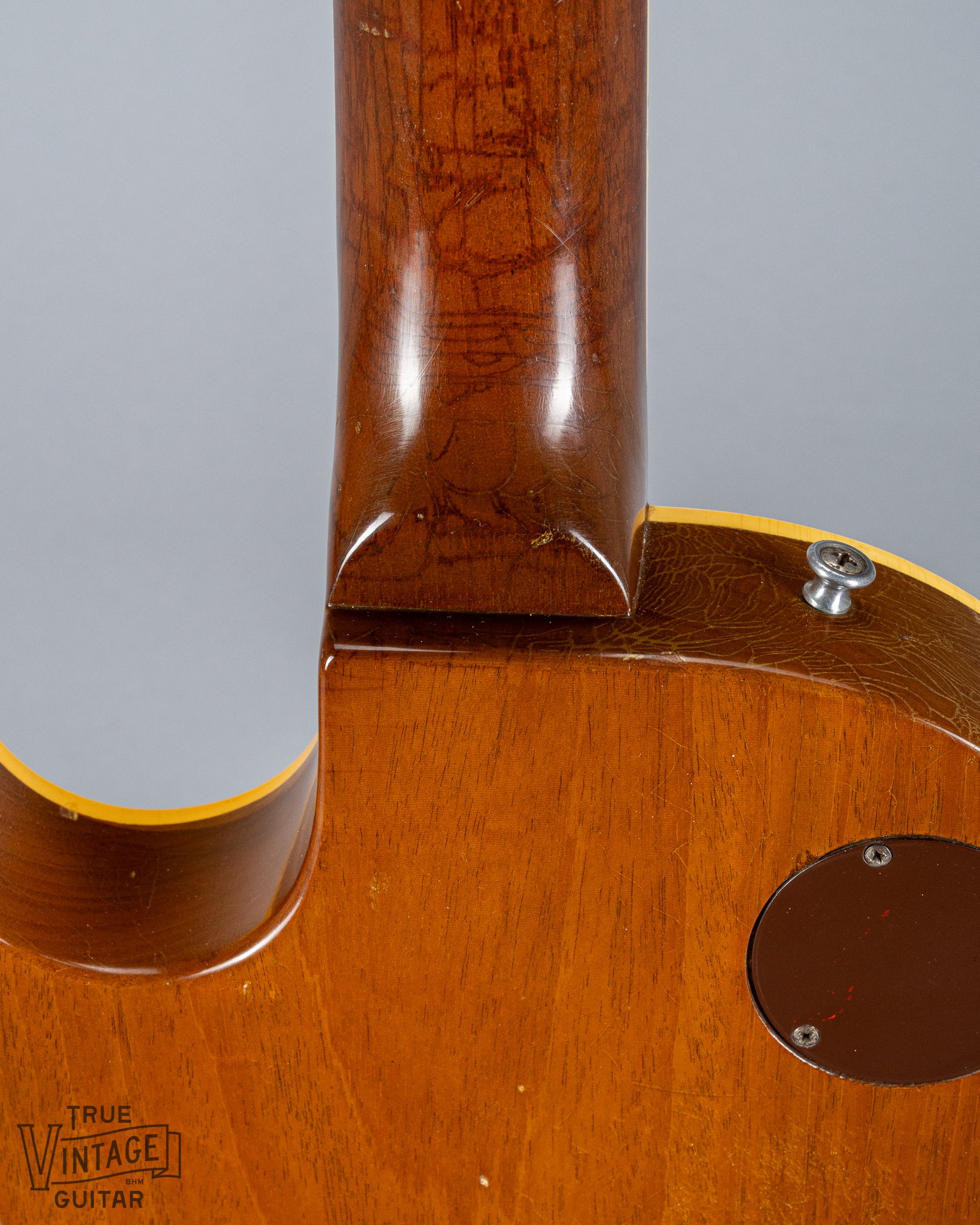 1954 Gibson Les Paul Standard Goldtop guitar neck heel joint