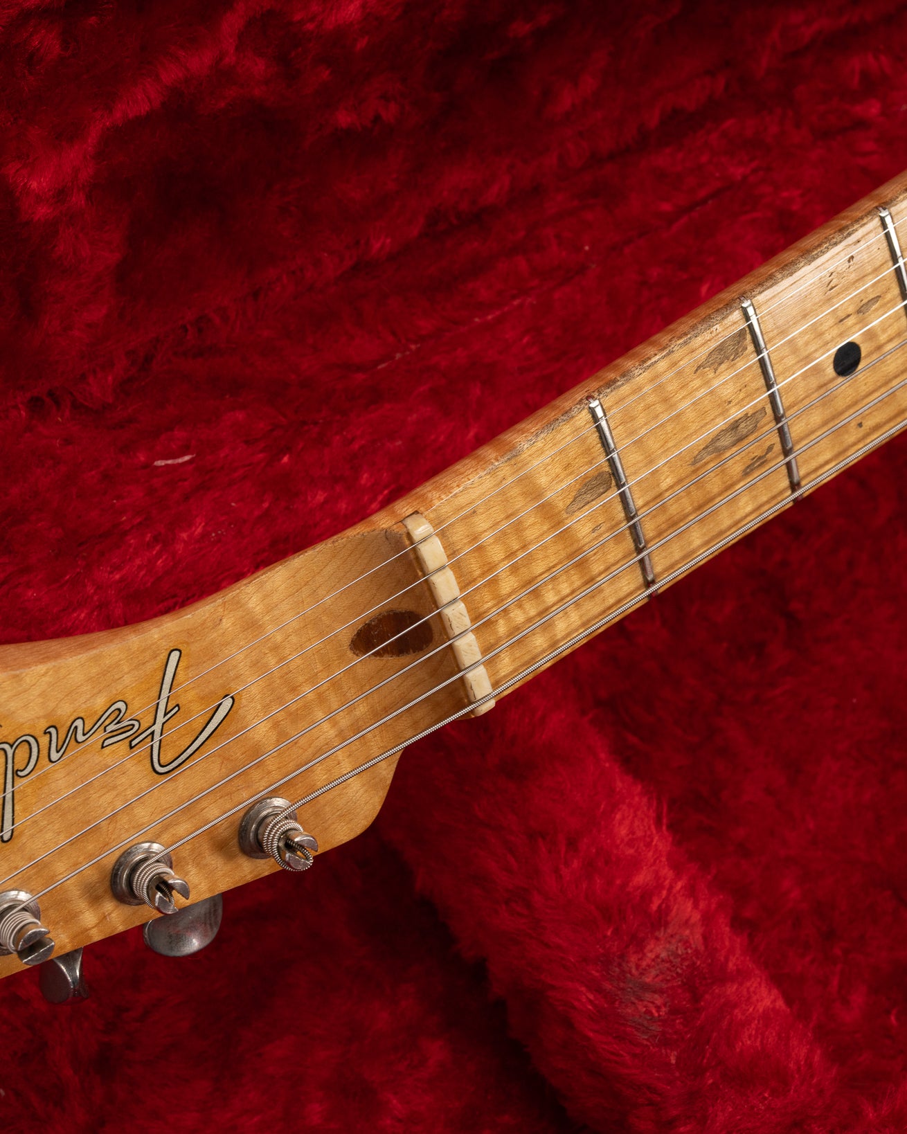 Flame and Figure on 1956 Fender Telecaster Blond