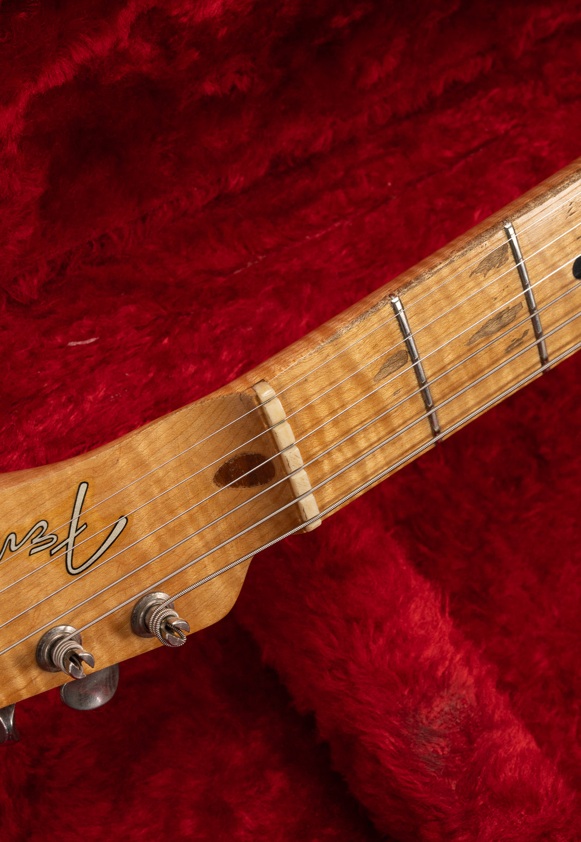 Flame and Figure on 1956 Fender Telecaster Blond