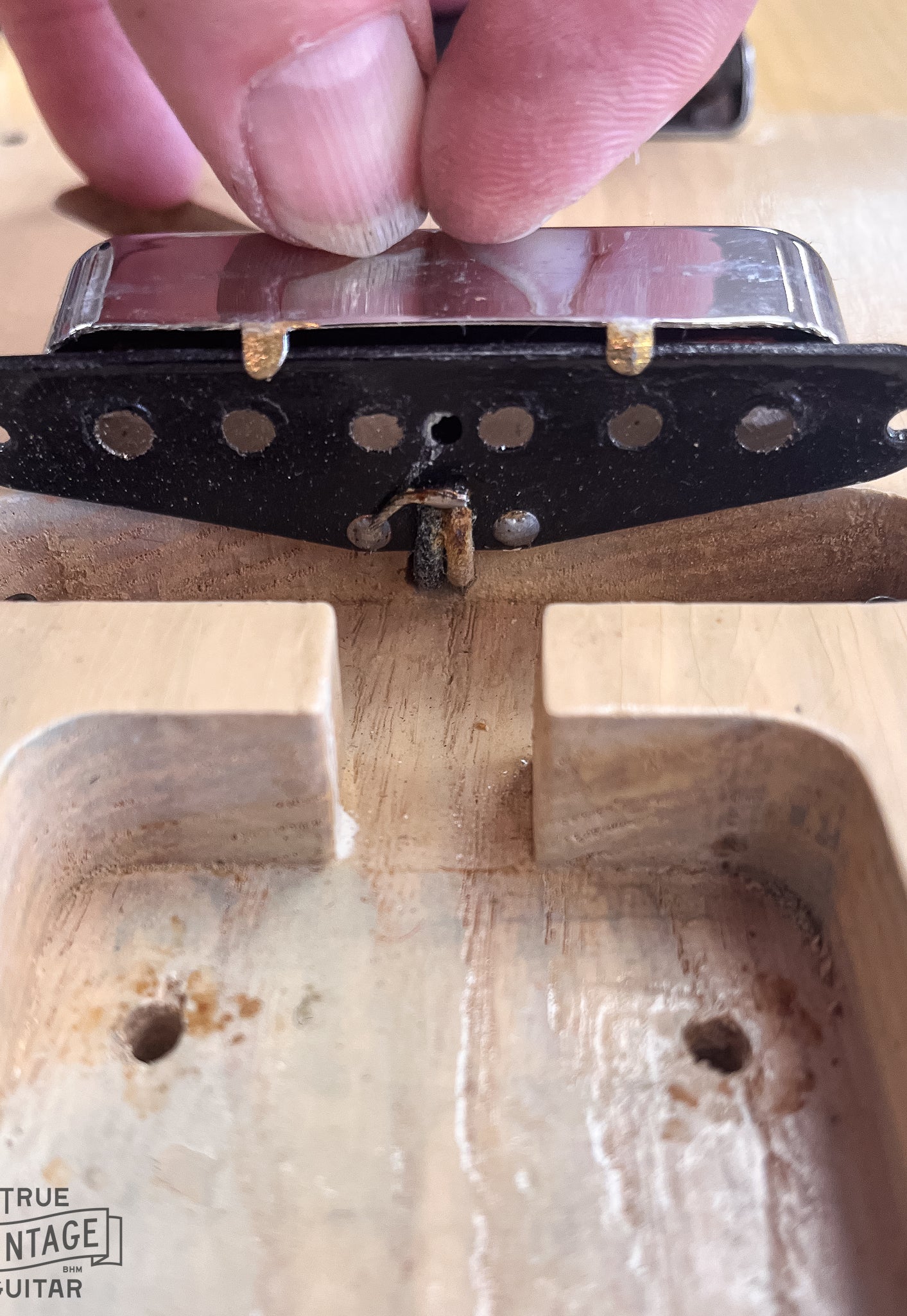1956 Fender Telecaster Blond Back of Neck Pickup