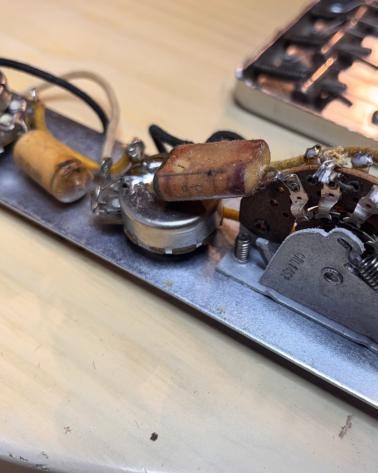 1956 Fender Telecaster Potentiometers and Switch