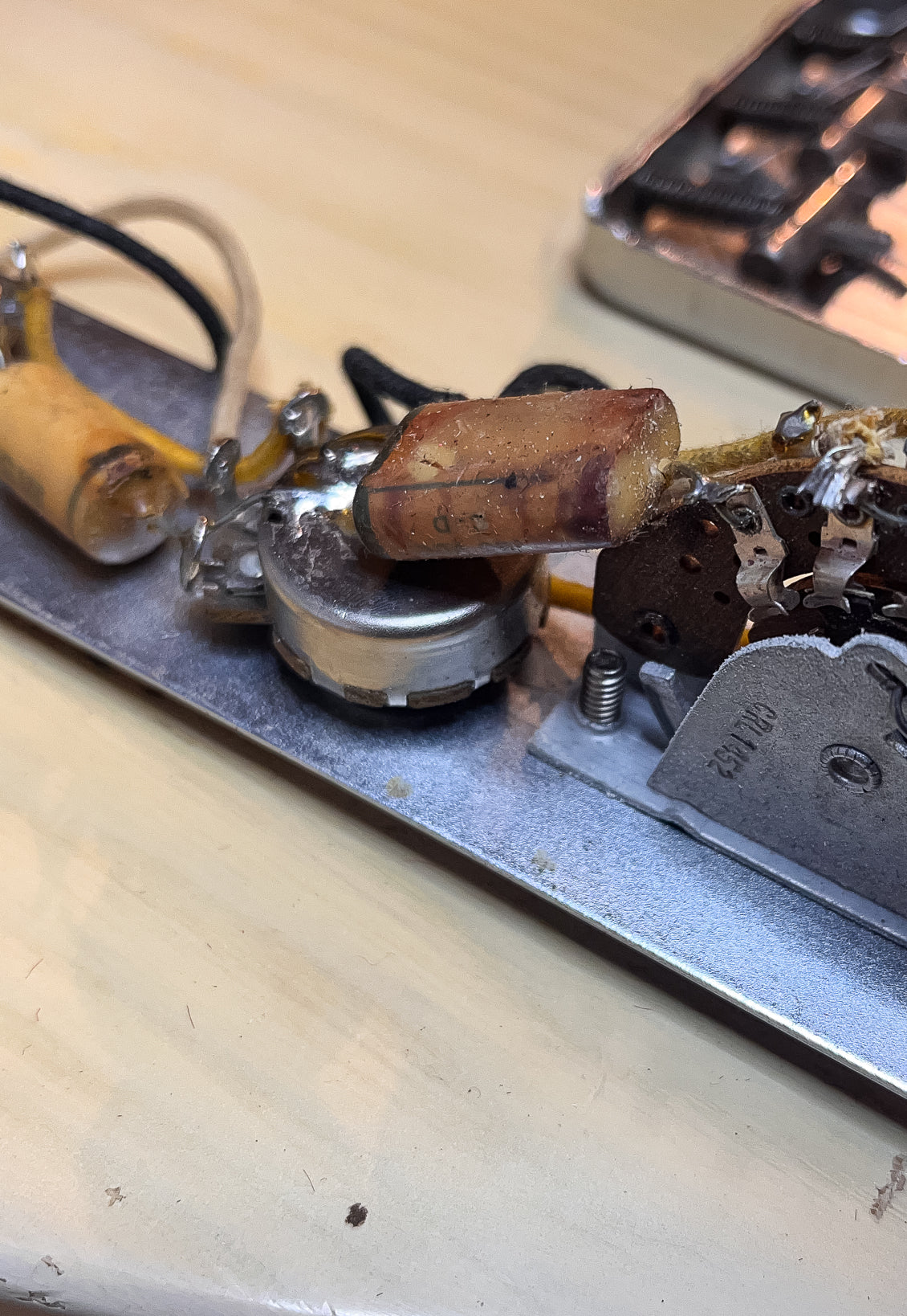 1956 Fender Telecaster Potentiometers and Switch