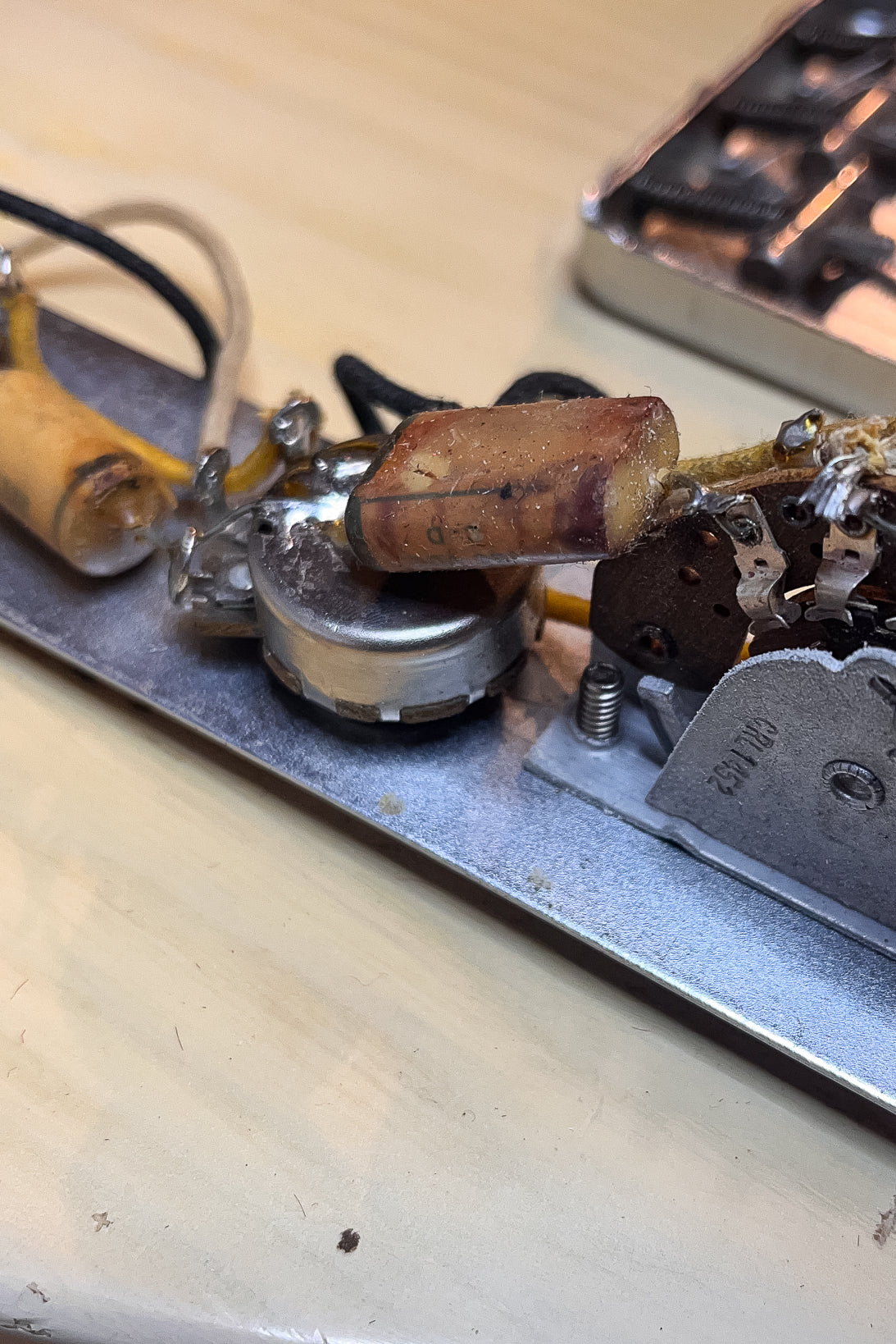 1956 Fender Telecaster Potentiometers and Switch