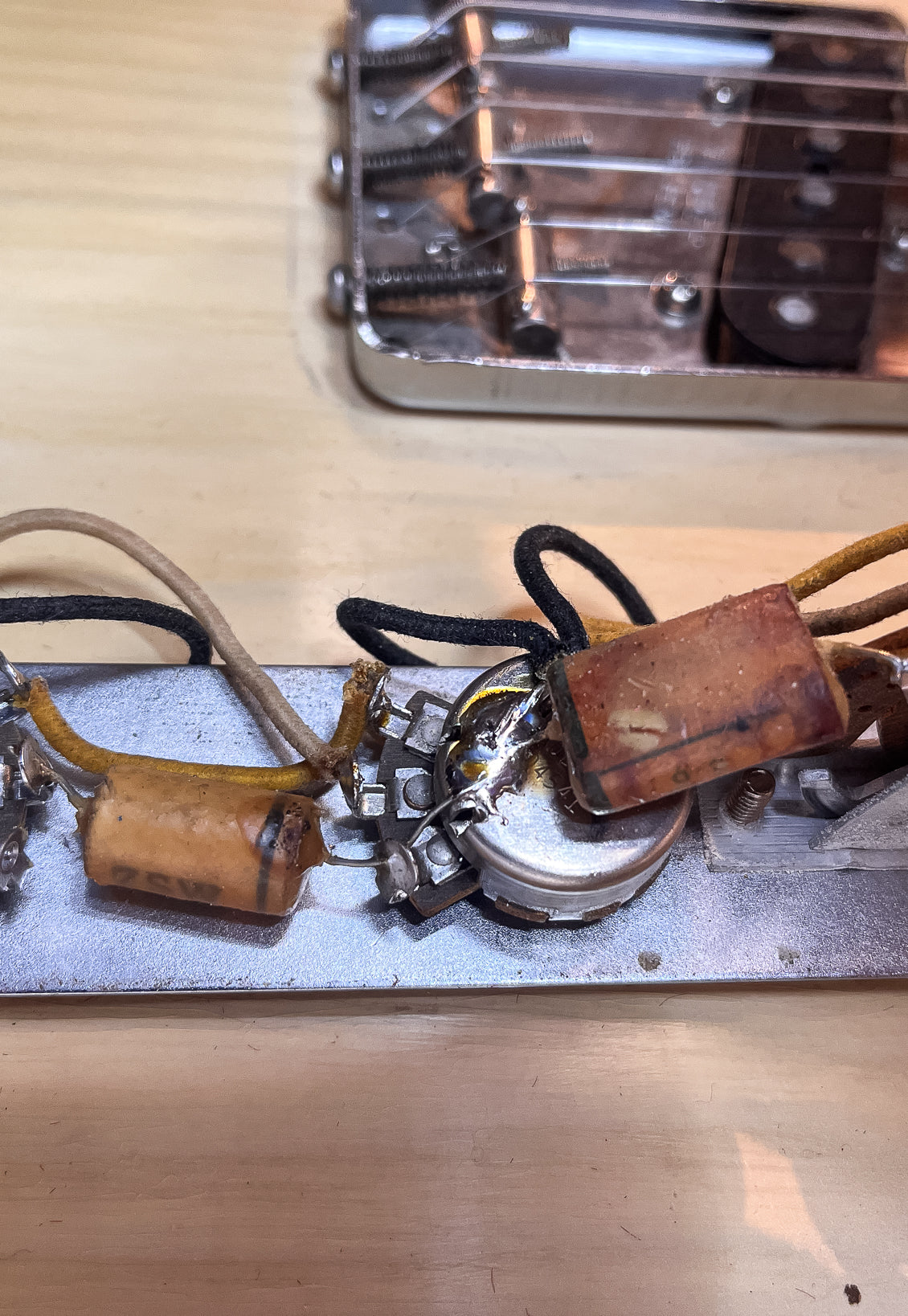 1956 Fender Telecaster Potentiometers and switch