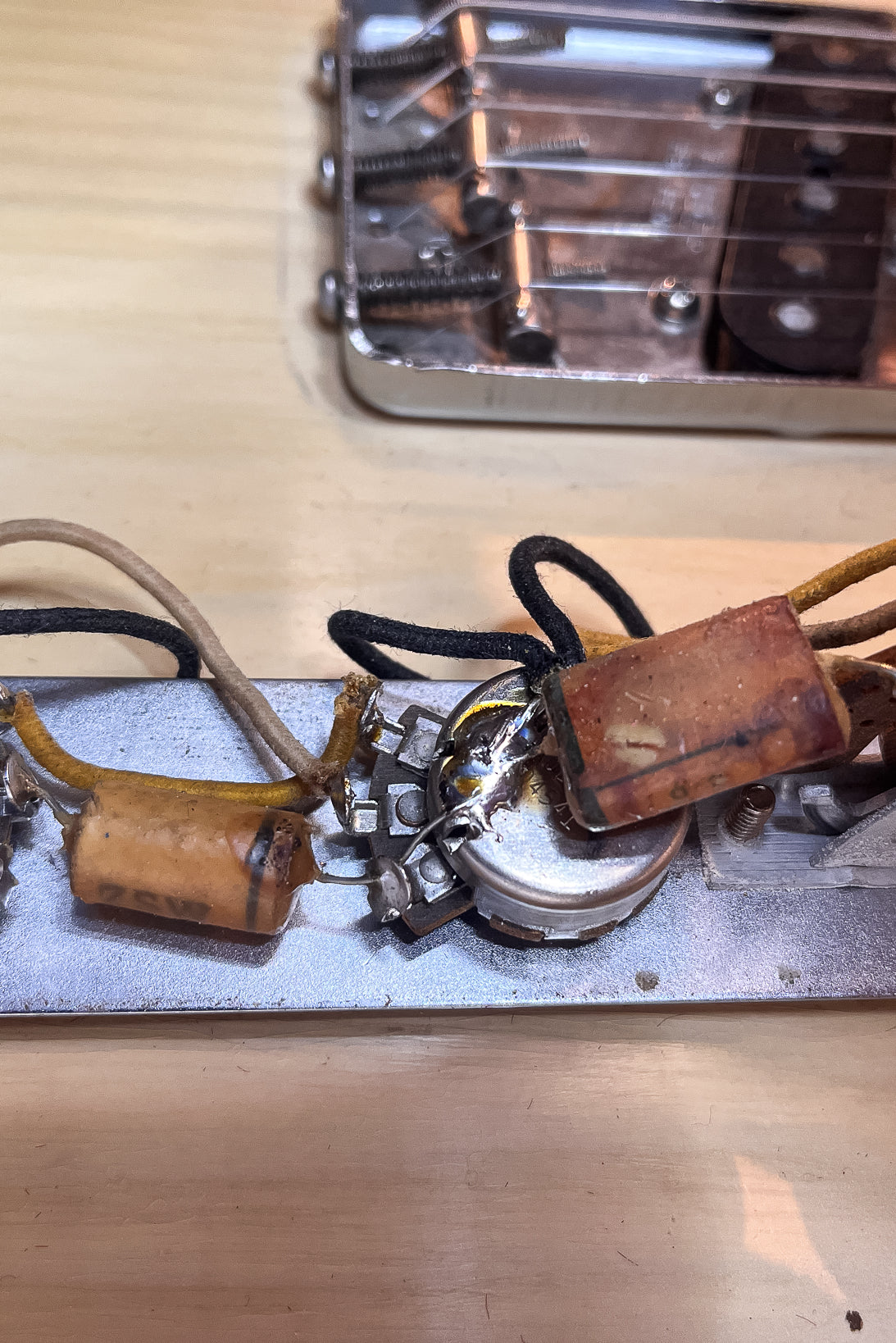 1956 Fender Telecaster Potentiometers and switch