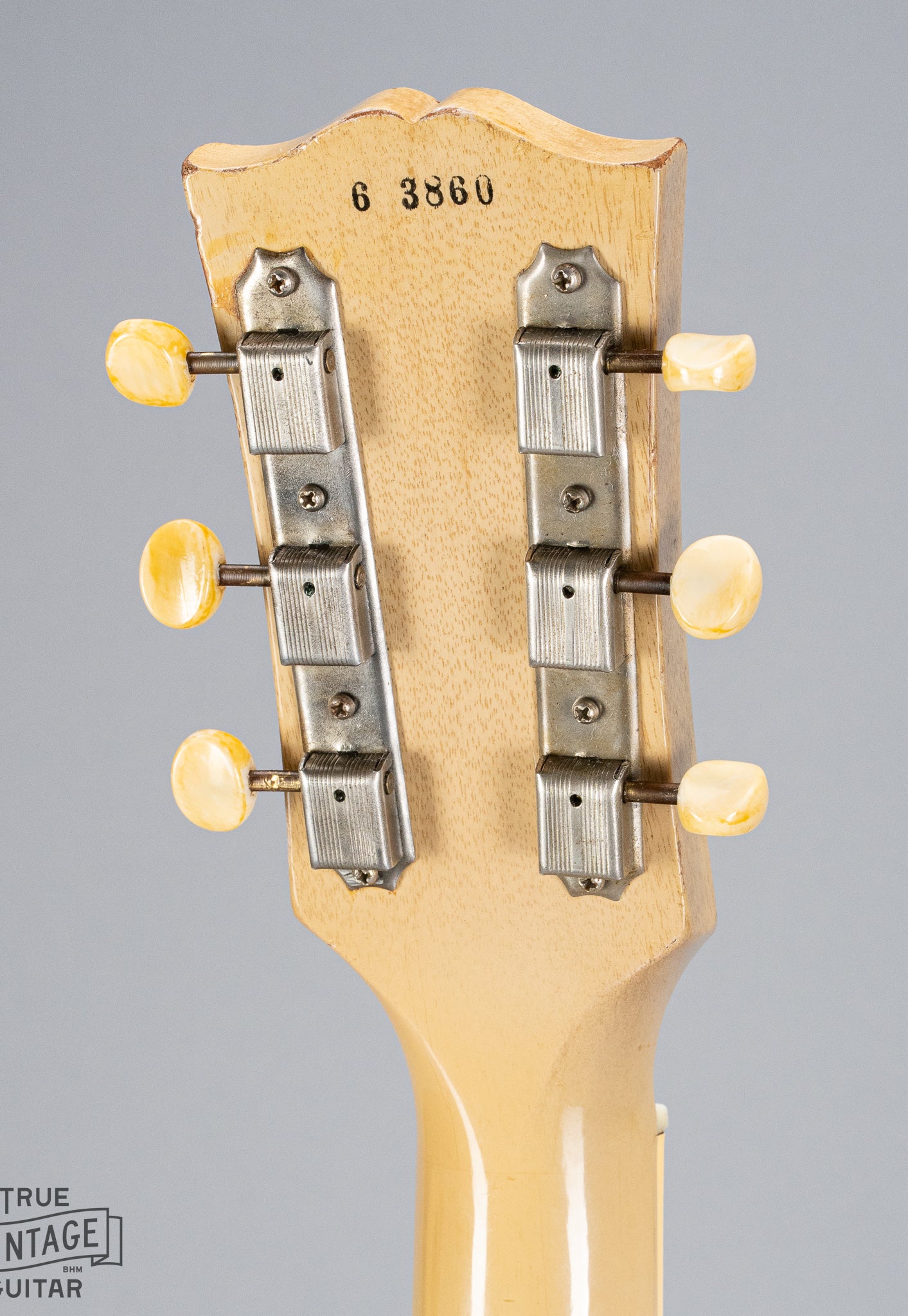 1956 Gibson Les Paul Special TV Yellow guitar serial number tuning machines