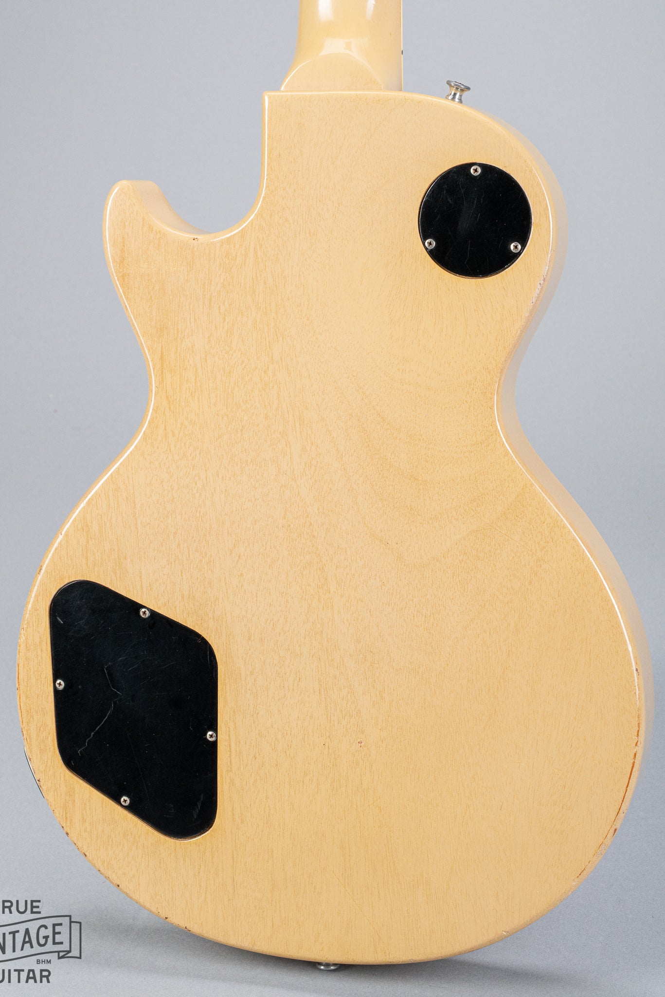Back of 1956 Gibson Les Paul Special TV Yellow guitar body