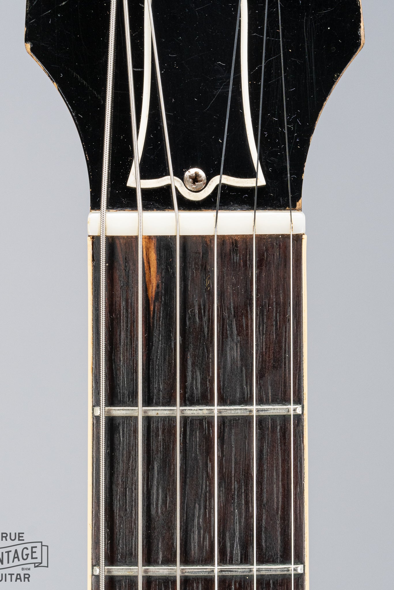 1956 Gibson Les Paul Special TV Yellow guitar original nut, fretboard, binding